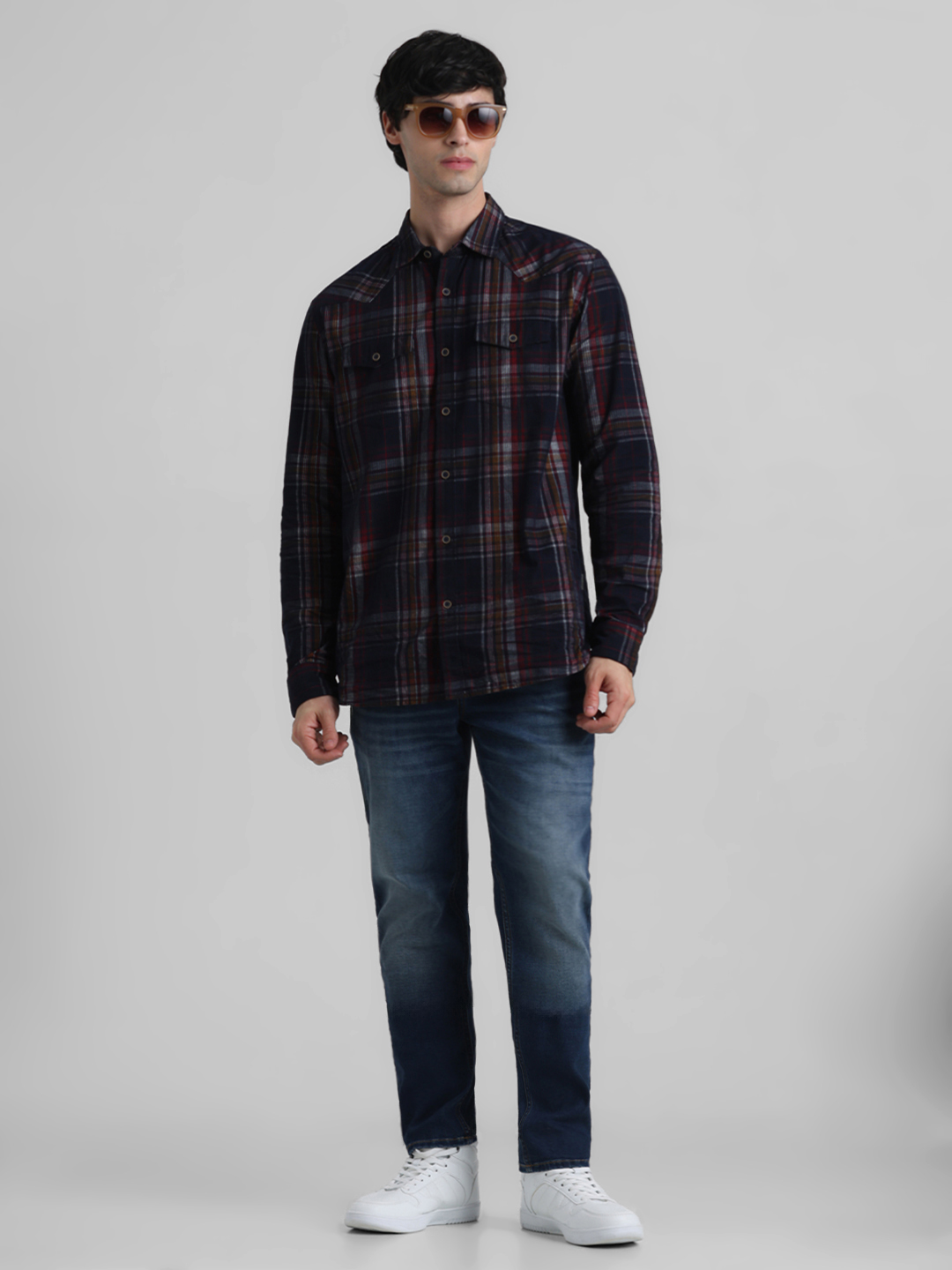 Jack & Jones Men Solid Blue Jeans