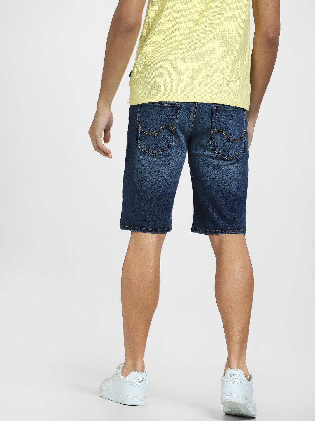Jack & Jones Men Solid Blue Shorts