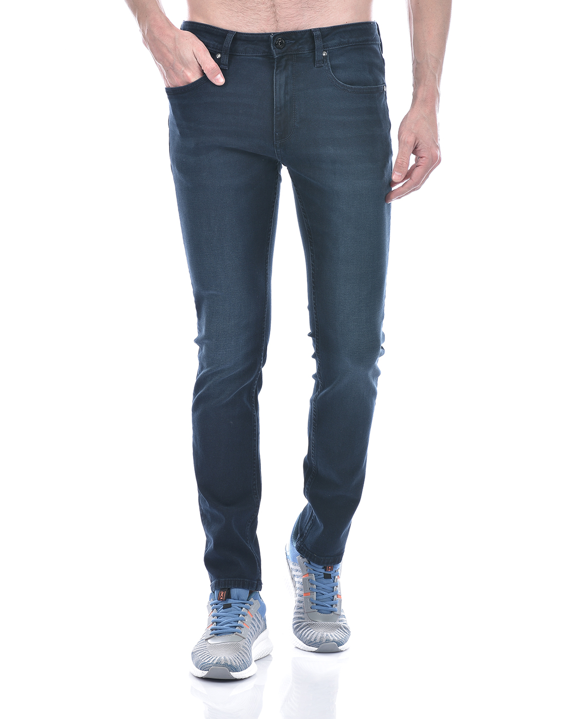 Jack & Jones Men Solid Dark Blue Jeans