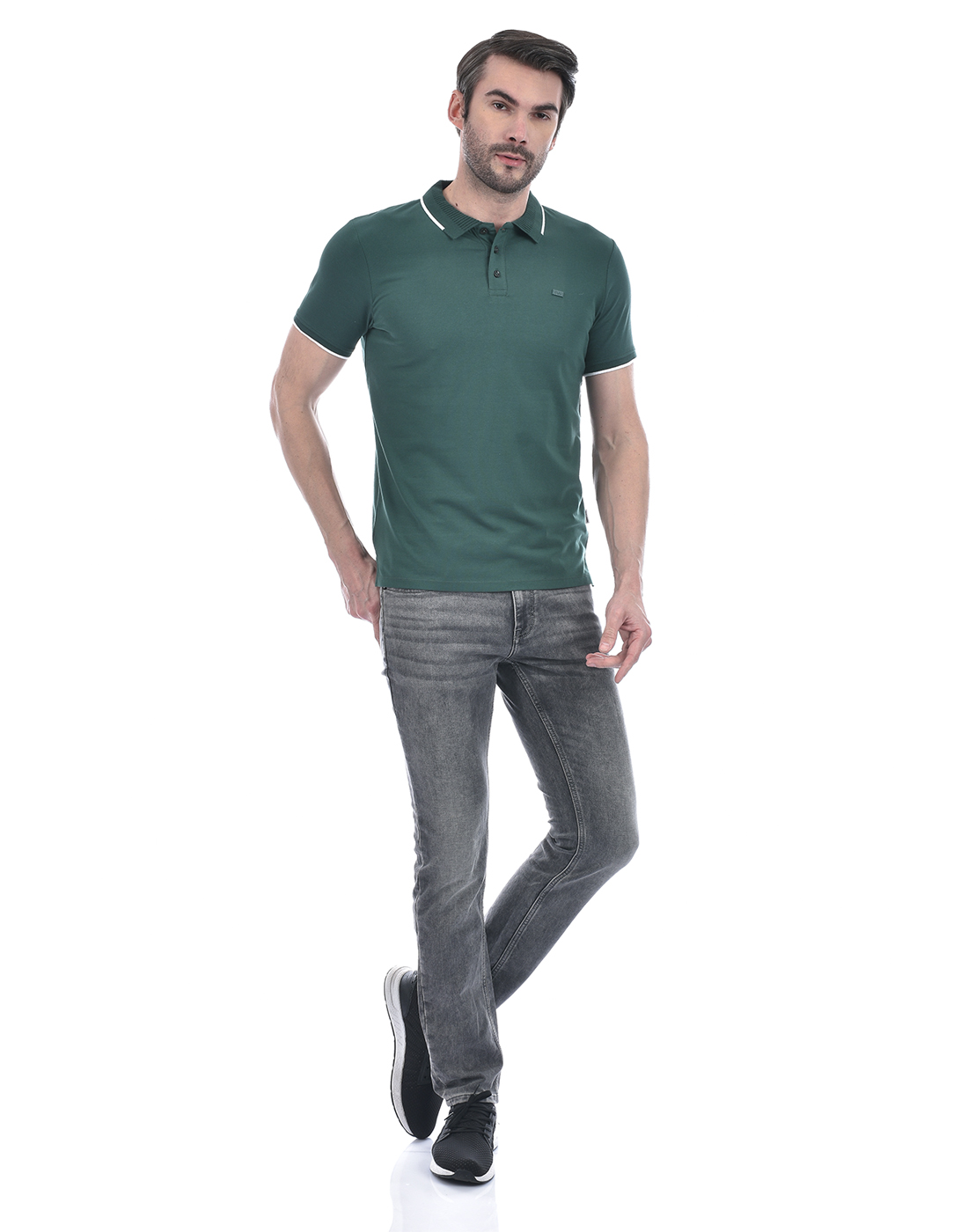 Jack & Jones Men Solid Grey Jeans