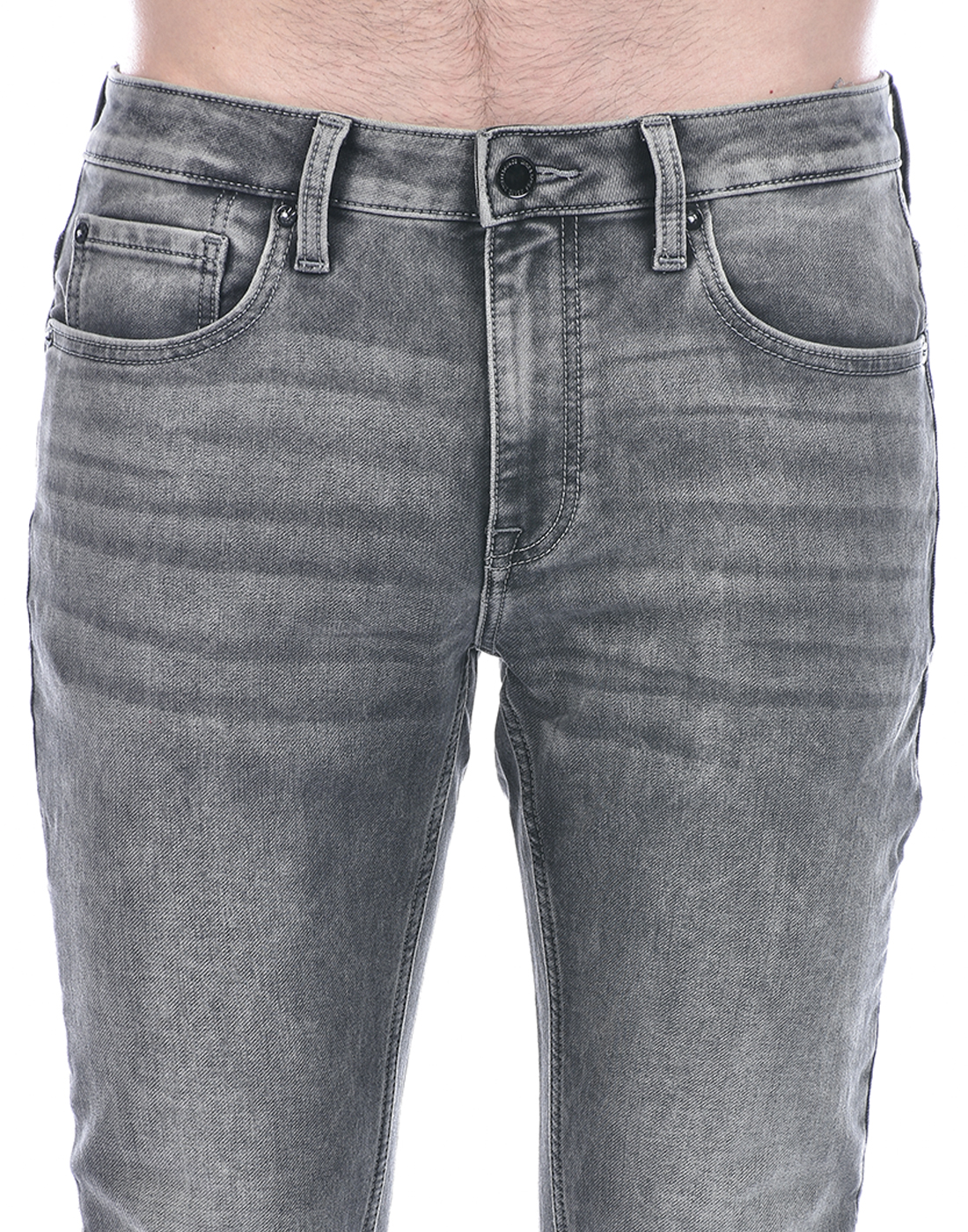 Jack & Jones Men Solid Grey Jeans