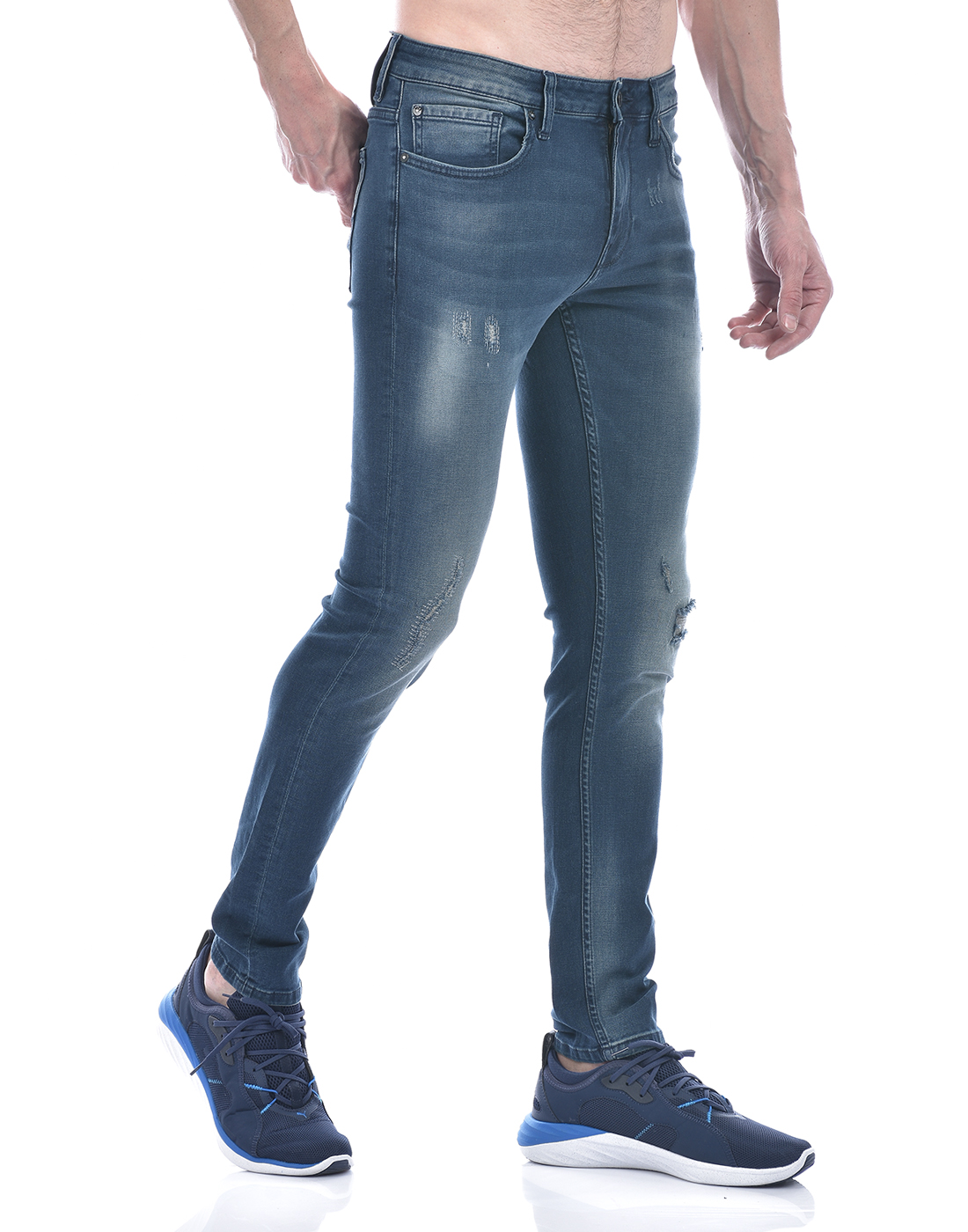 Jack & Jones Men Solid Blue Jeans