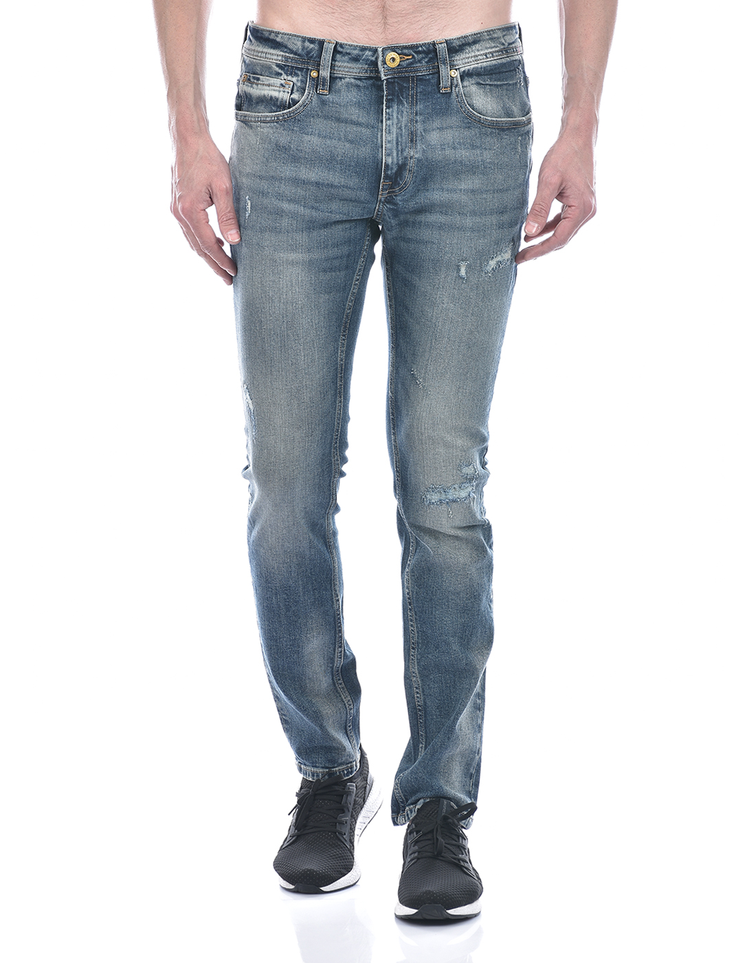 Jack & Jones Men Solid Blue Jeans