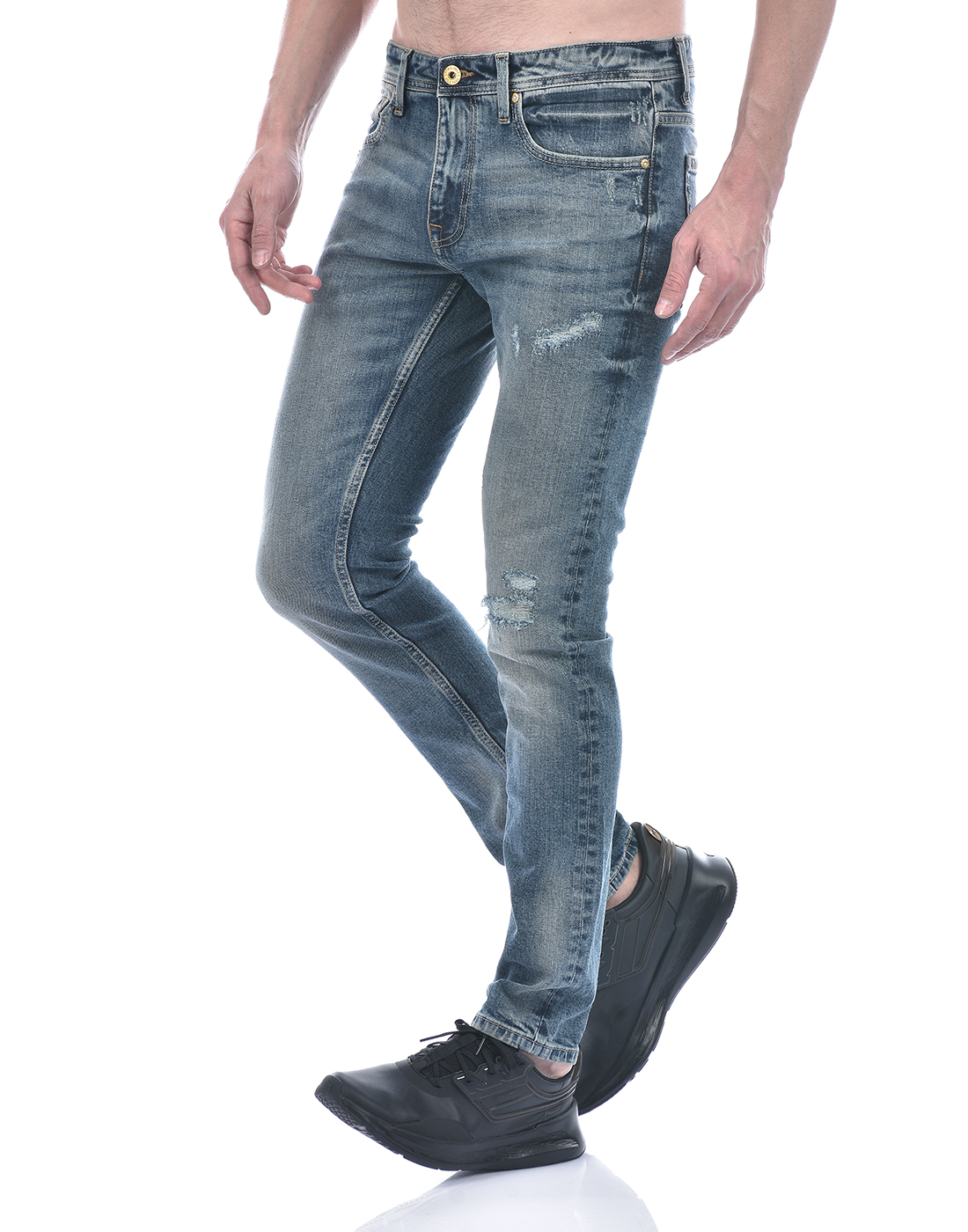 Jack & Jones Men Solid Blue Jeans