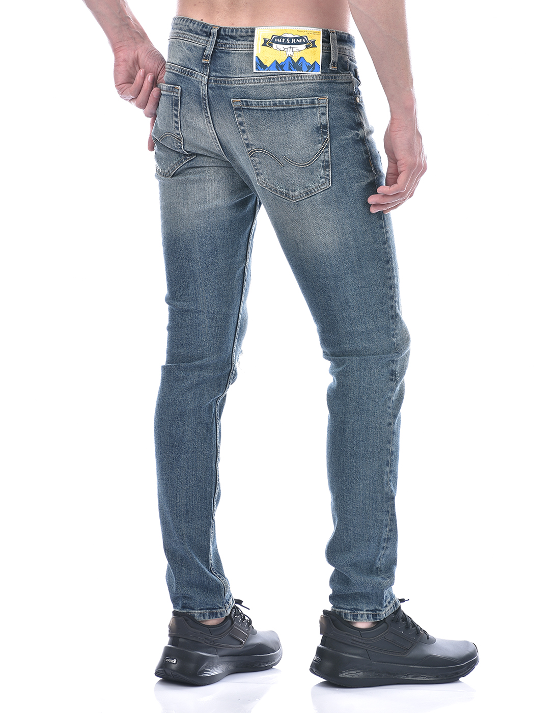 Jack & Jones Men Solid Blue Jeans