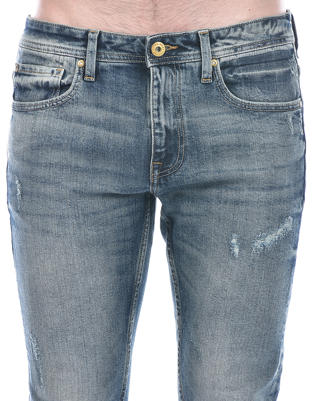 Jack & Jones Men Solid Blue Jeans