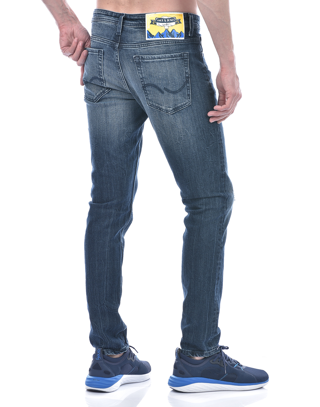 Jack & Jones Men Solid Blue Jeans