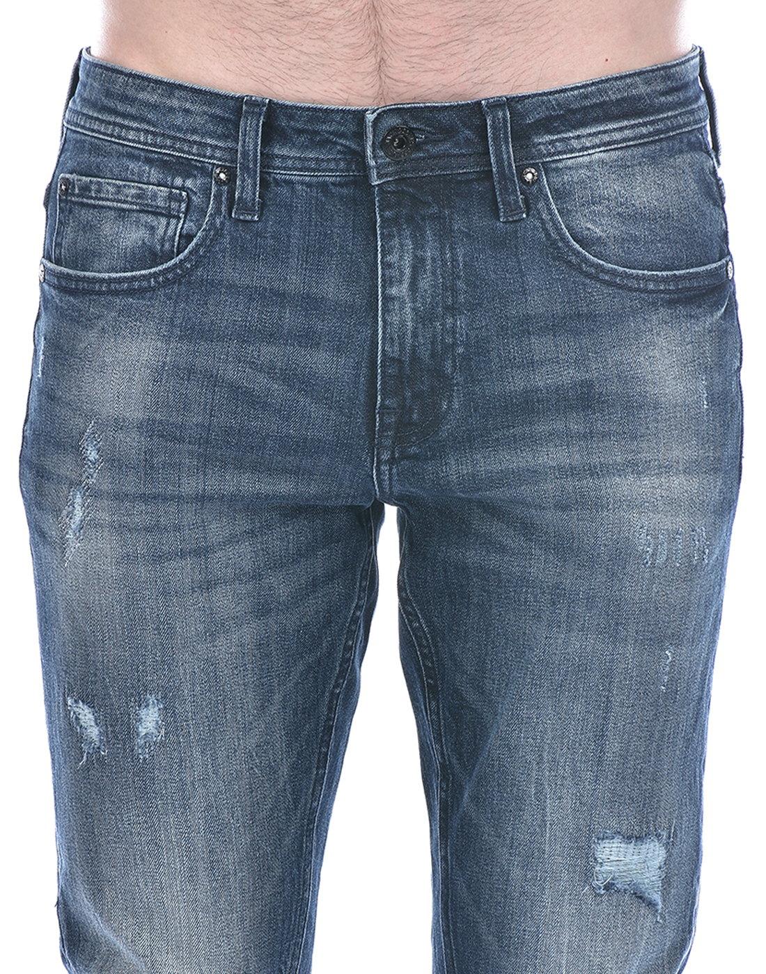 Jack & Jones Men Solid Blue Jeans