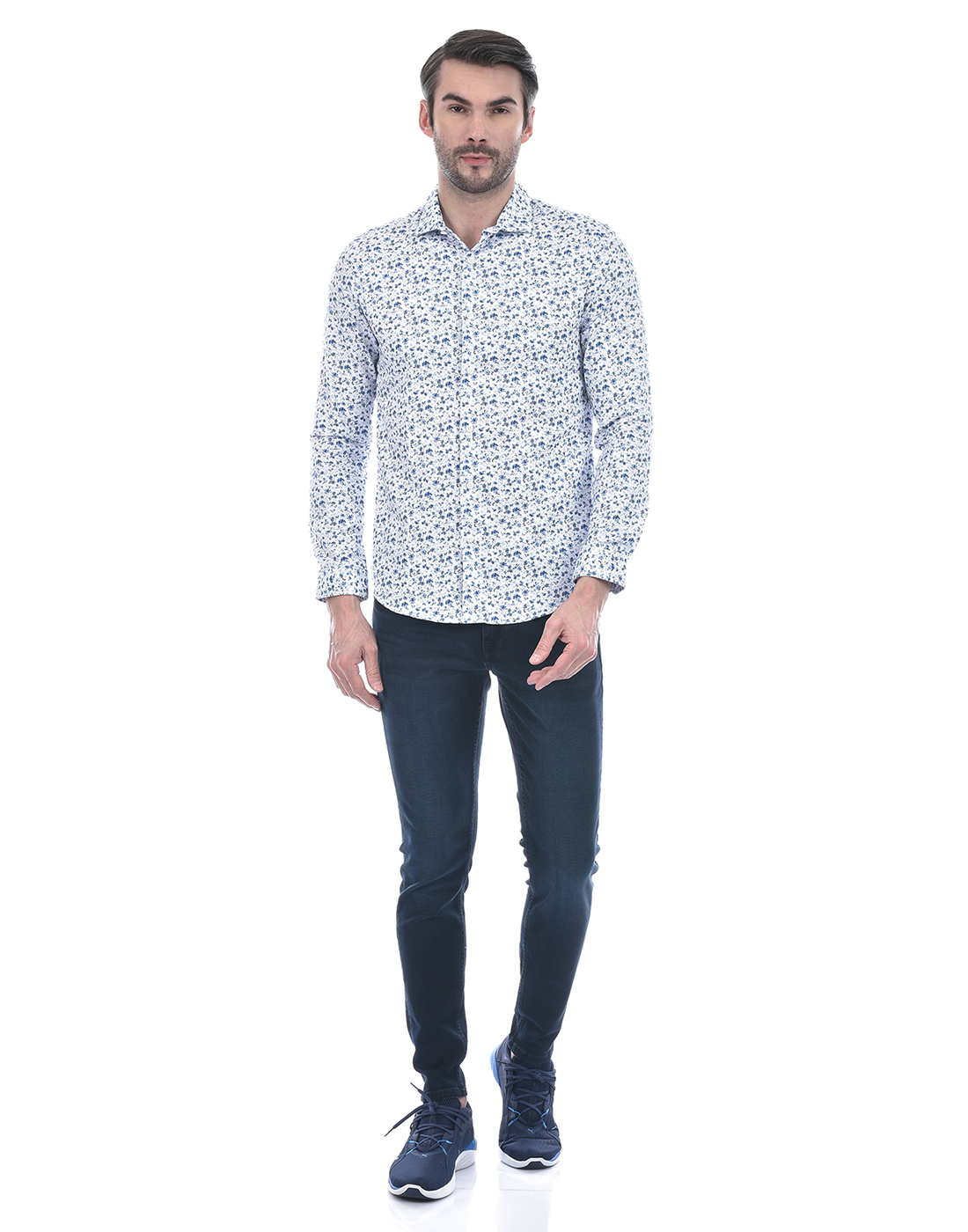 Jack & Jones Men Solid Dark Blue Jeans