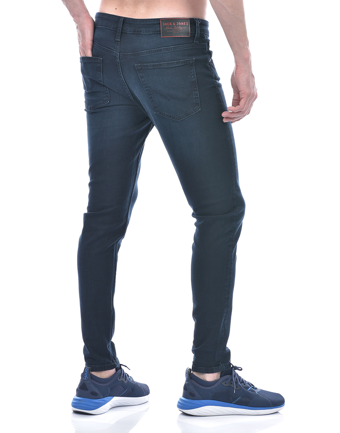 Jack & Jones Men Solid Dark Blue Jeans