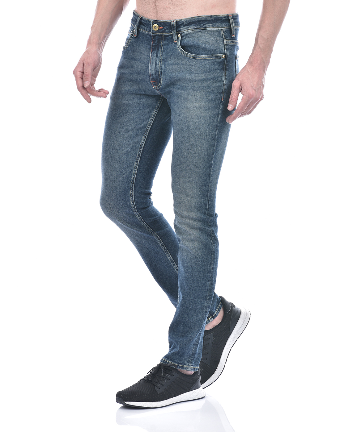 Jack & Jones Men's Skinny Fit Faded  Blue Jeans