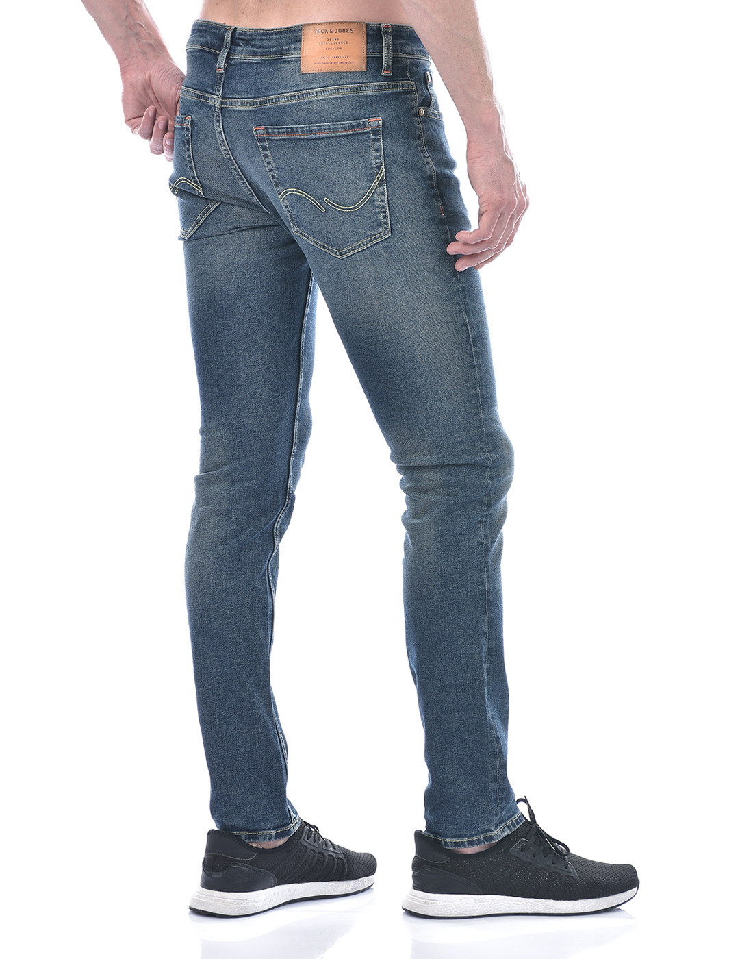Jack & Jones Men's Skinny Fit Faded  Blue Jeans