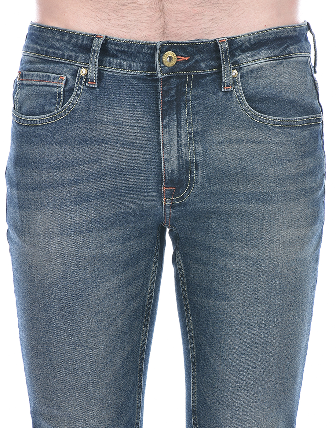 Jack & Jones Men's Skinny Fit Faded  Blue Jeans