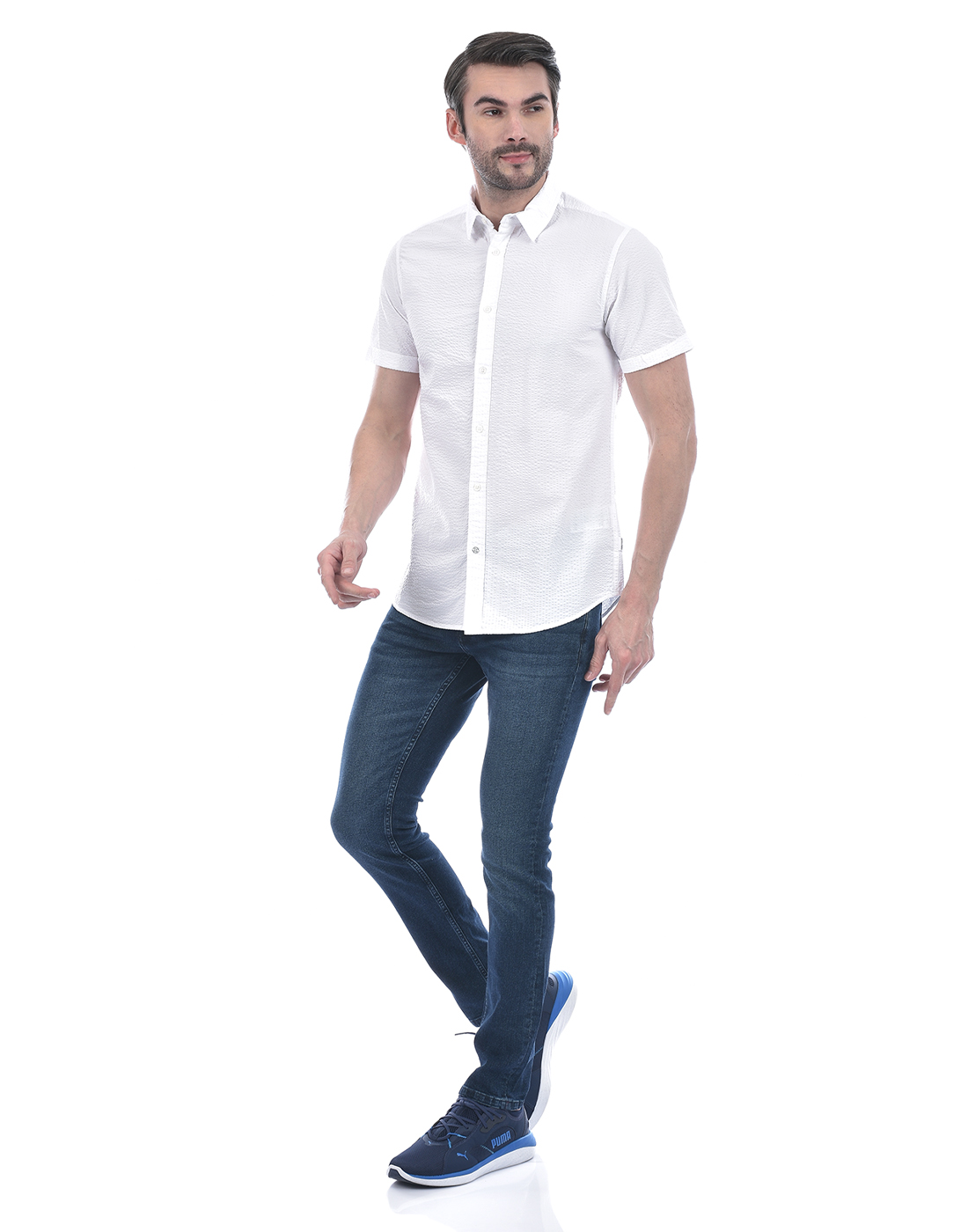 Jack & Jones Men's Skinny Fit Light Fade Blue Jeans