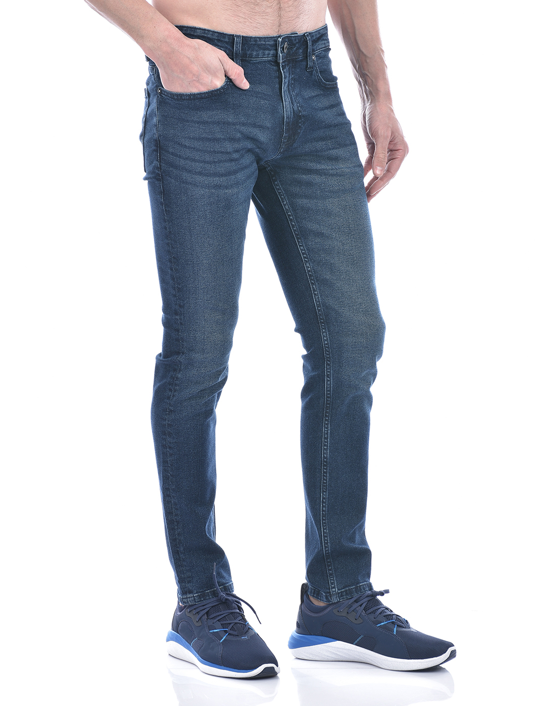 Jack & Jones Men's Skinny Fit Light Fade Blue Jeans