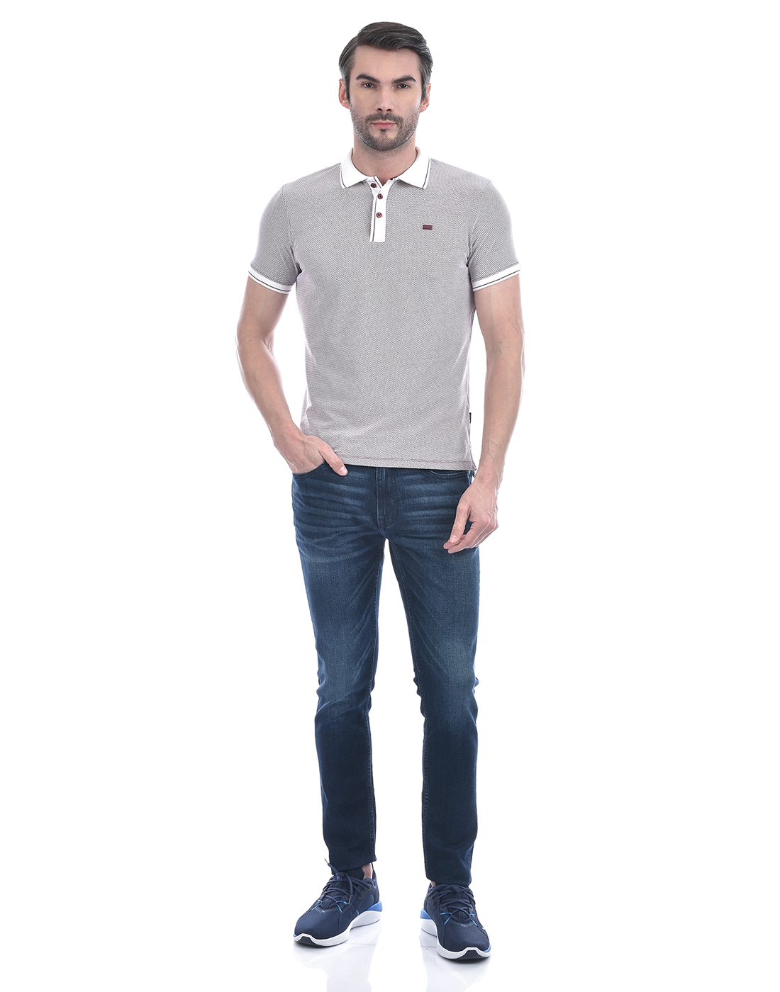 Jack & Jones Men Solid Dark Blue Jeans