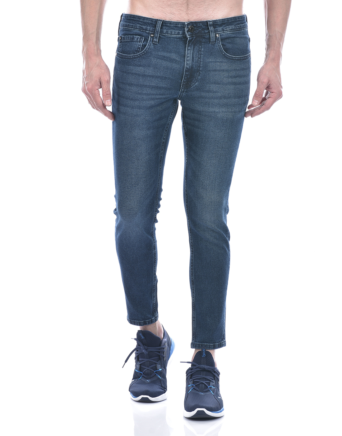 Jack & Jones Men Solid Dark Blue Jeans