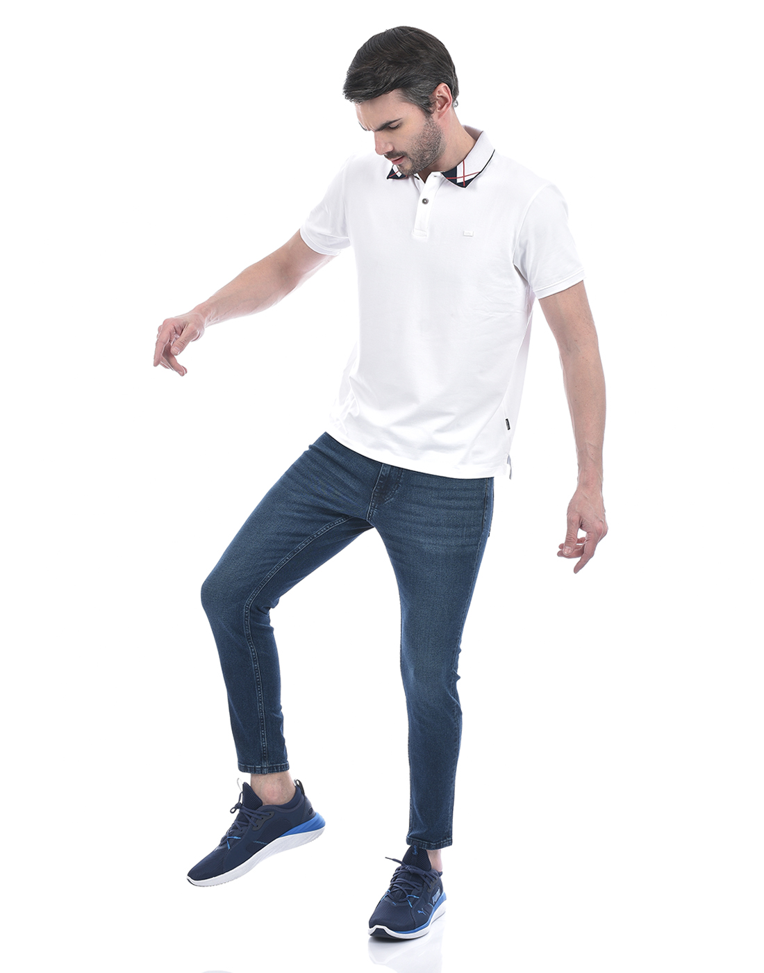 Jack & Jones Men Solid Dark Blue Jeans