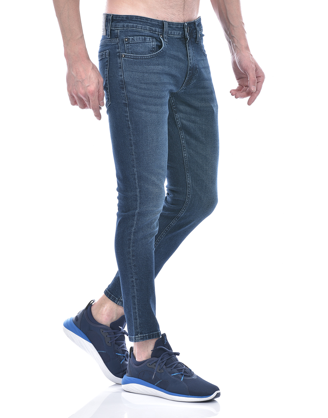Jack & Jones Men Solid Dark Blue Jeans