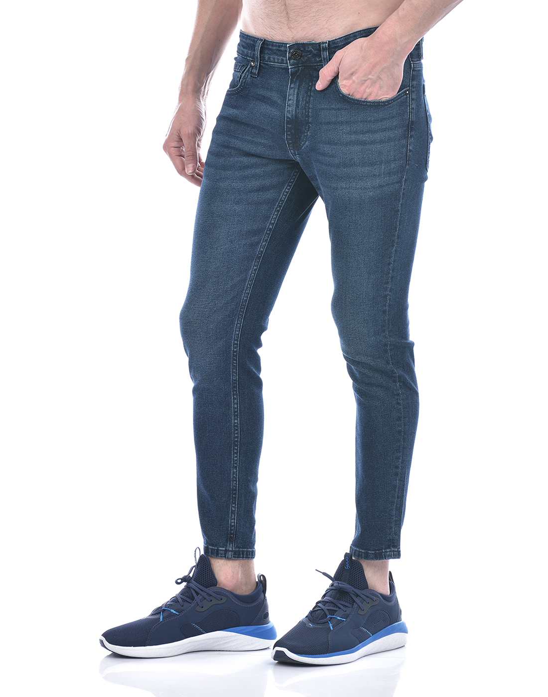Jack & Jones Men Solid Dark Blue Jeans