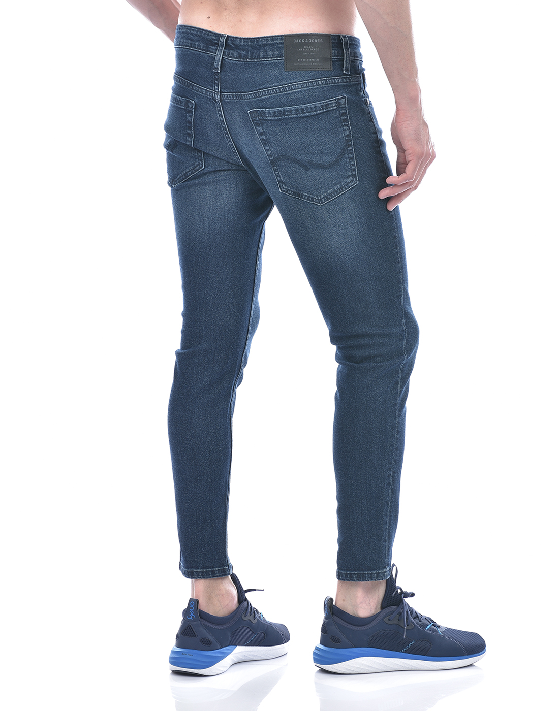 Jack & Jones Men Solid Dark Blue Jeans