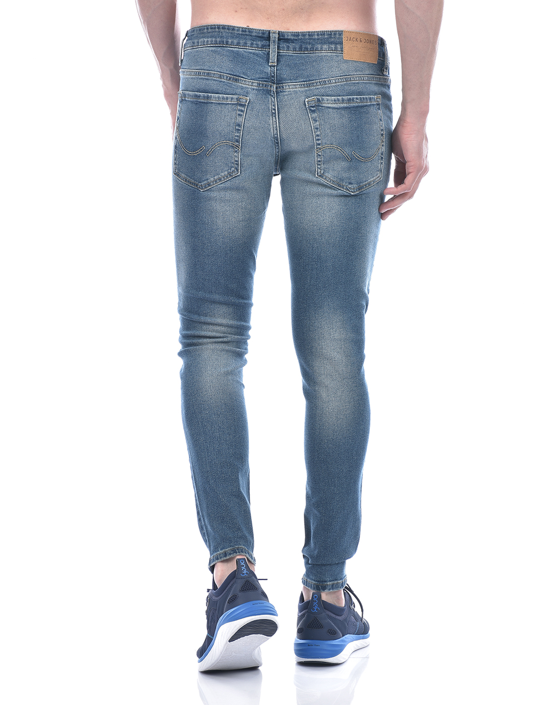 Jack & Jones Men Solid Light Blue Jeans