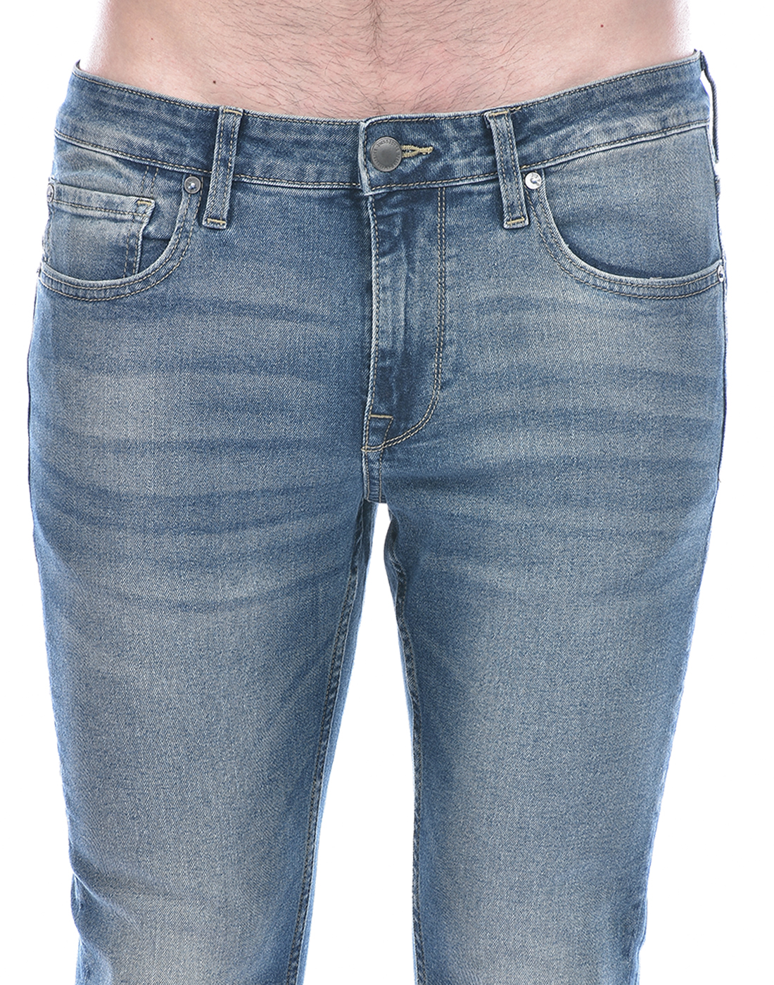 Jack & Jones Men Solid Light Blue Jeans