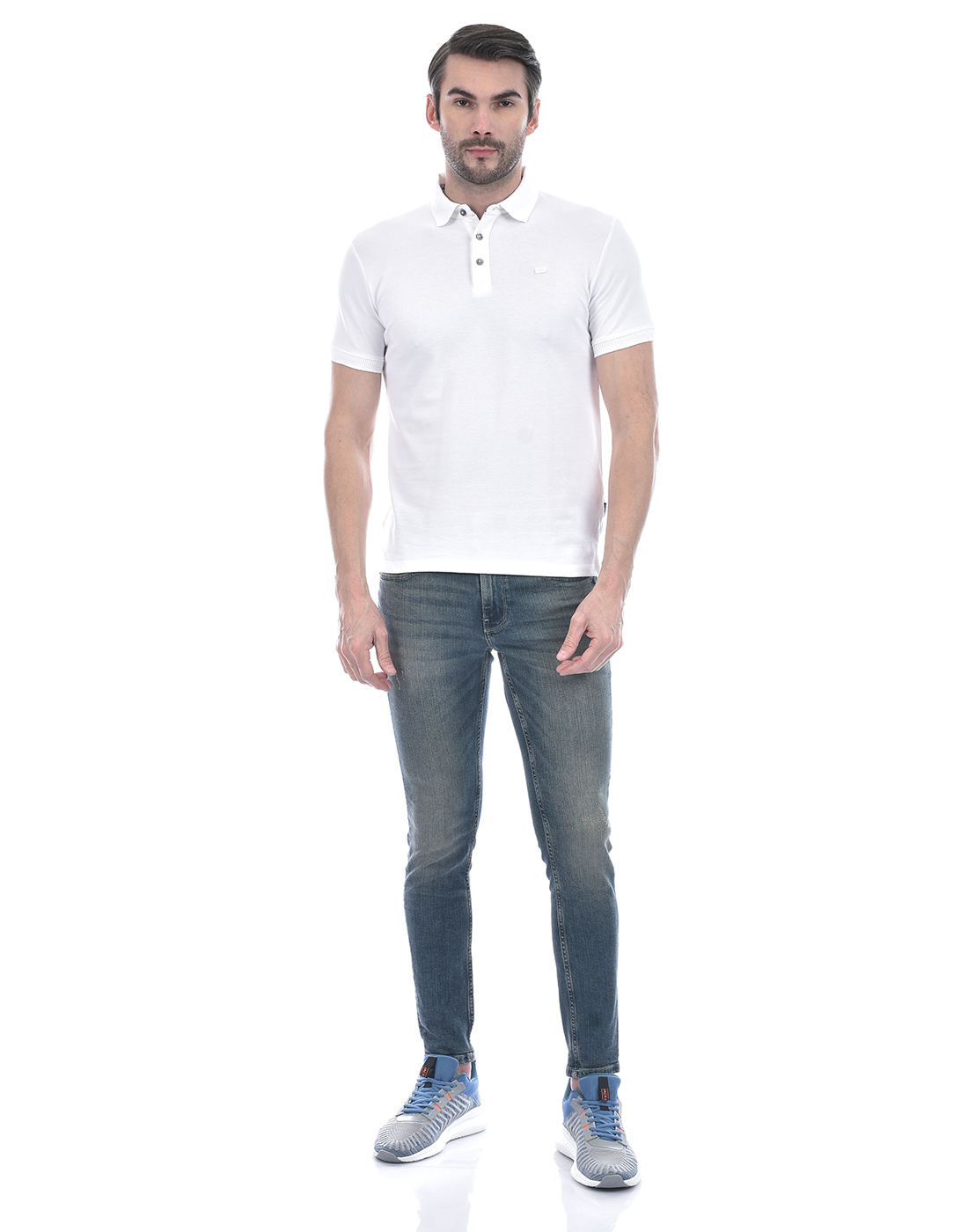Jack & Jones Men Solid Light Blue Jeans