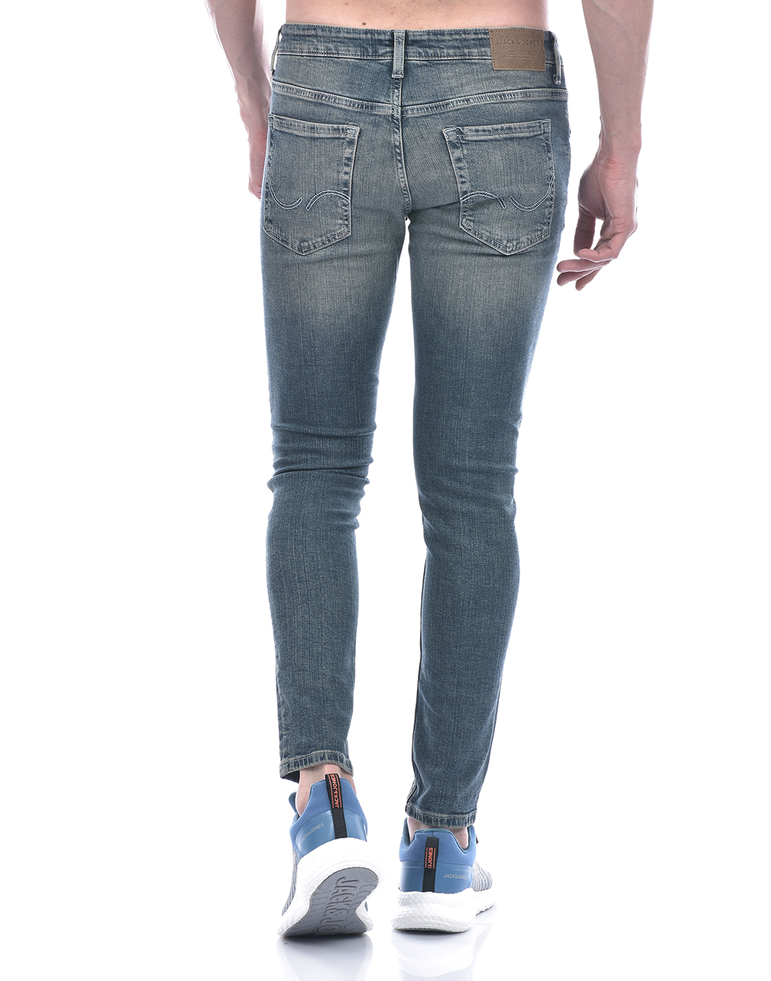 Jack & Jones Men Solid Light Blue Jeans