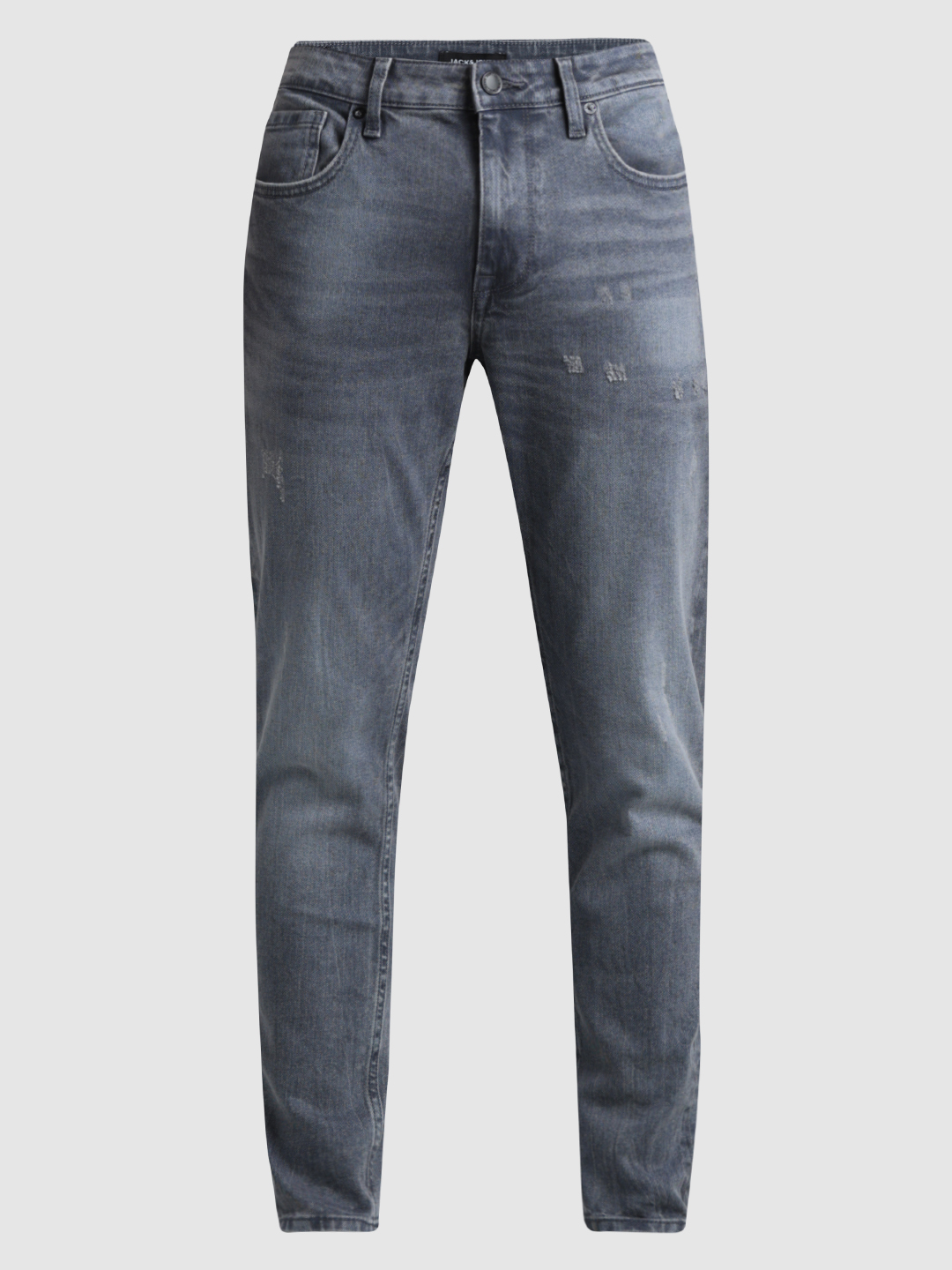 Jack & Jones Men Solid Grey Jeans