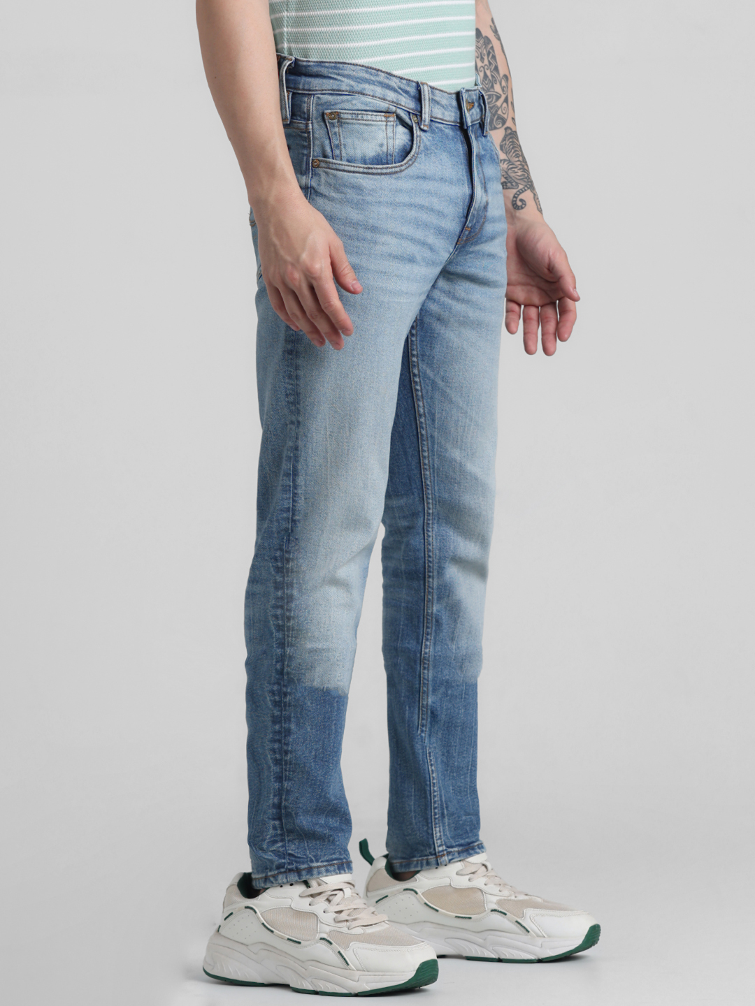 Jack & Jones Men Solid Blue Jeans