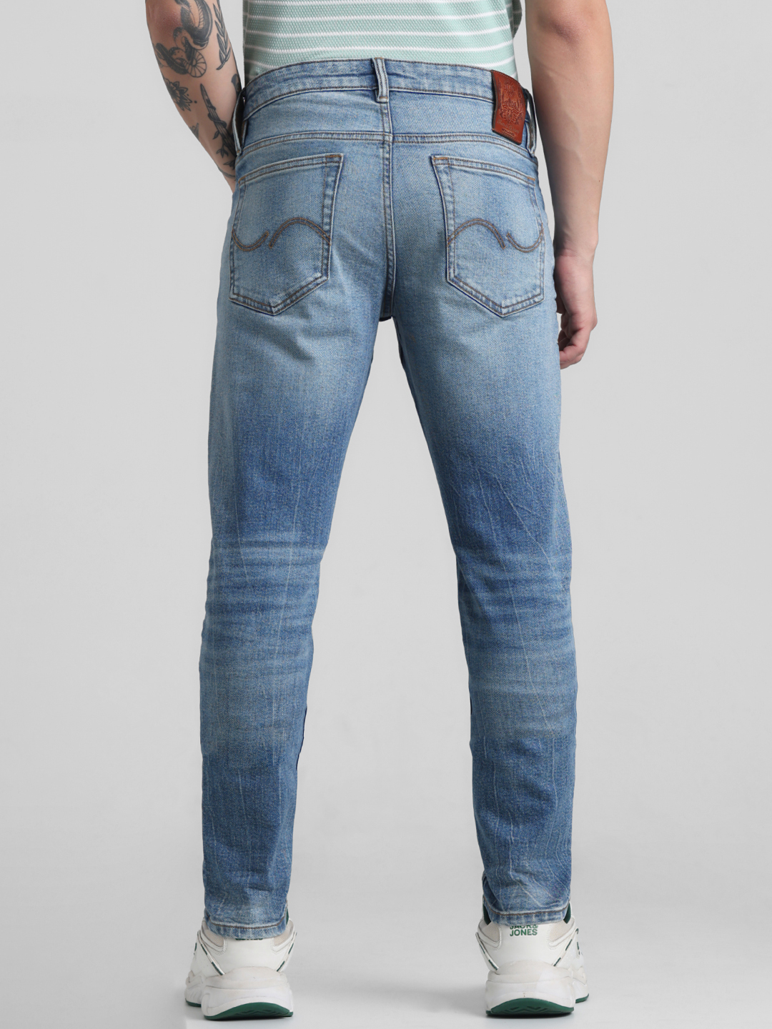 Jack & Jones Men Solid Blue Jeans