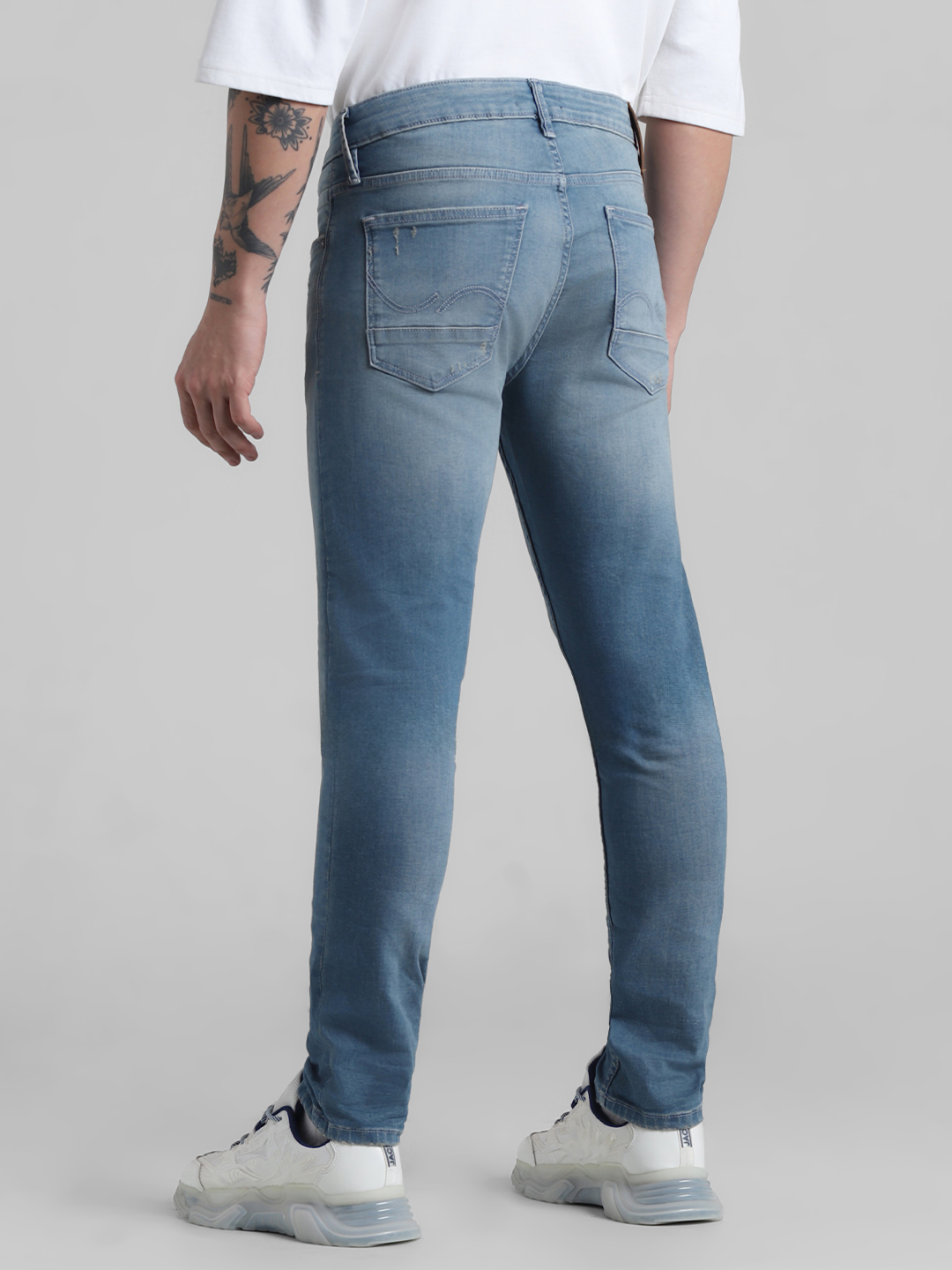 Jack & Jones Men Solid Blue Jeans