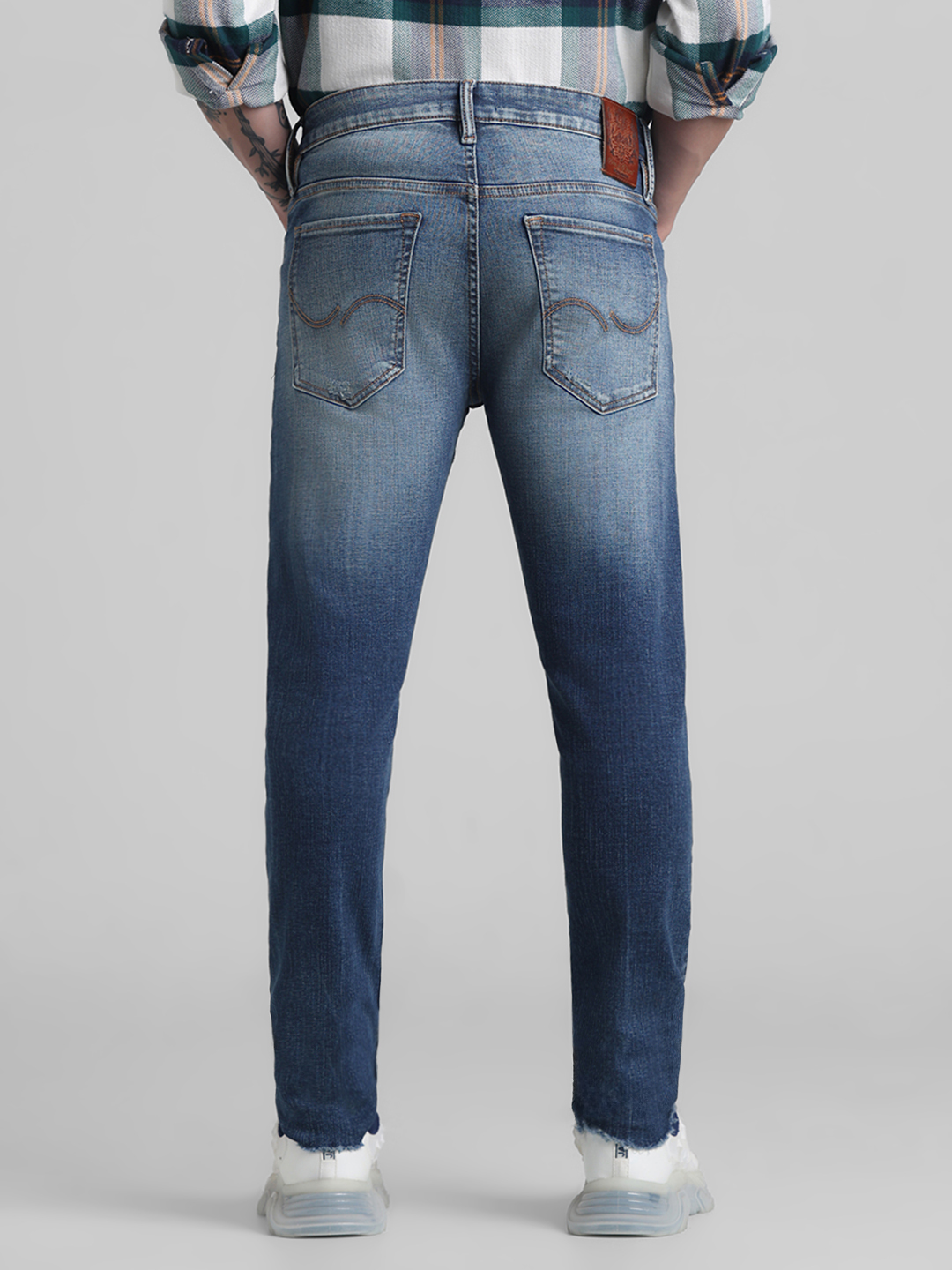 Jack & Jones Men Solid Blue Jeans