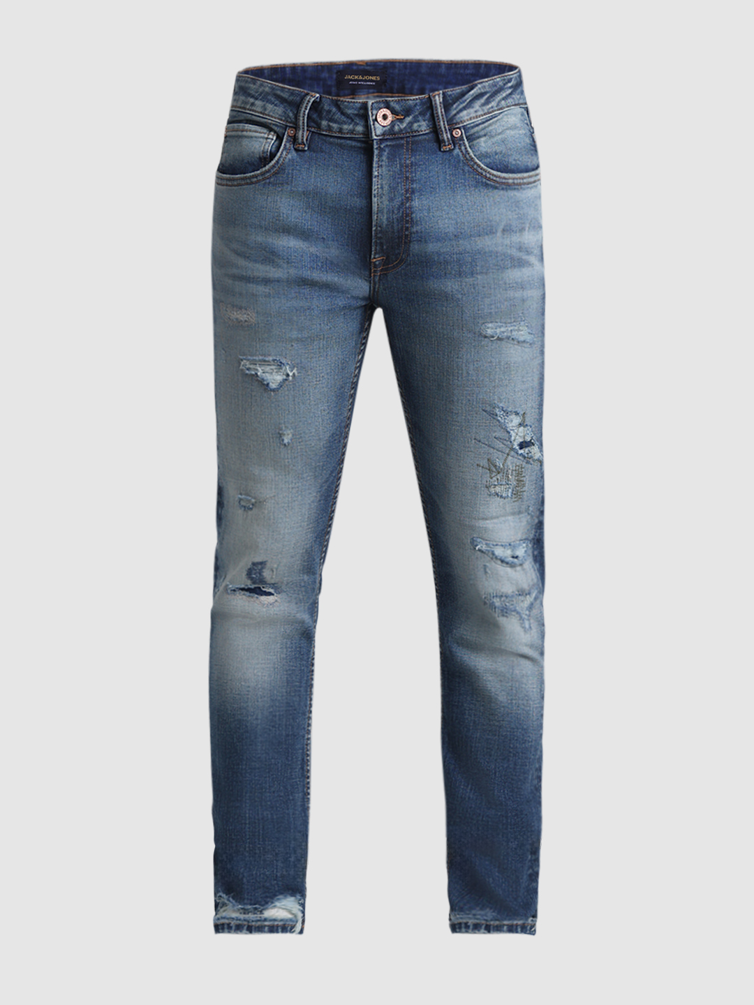 Jack & Jones Men Solid Blue Jeans