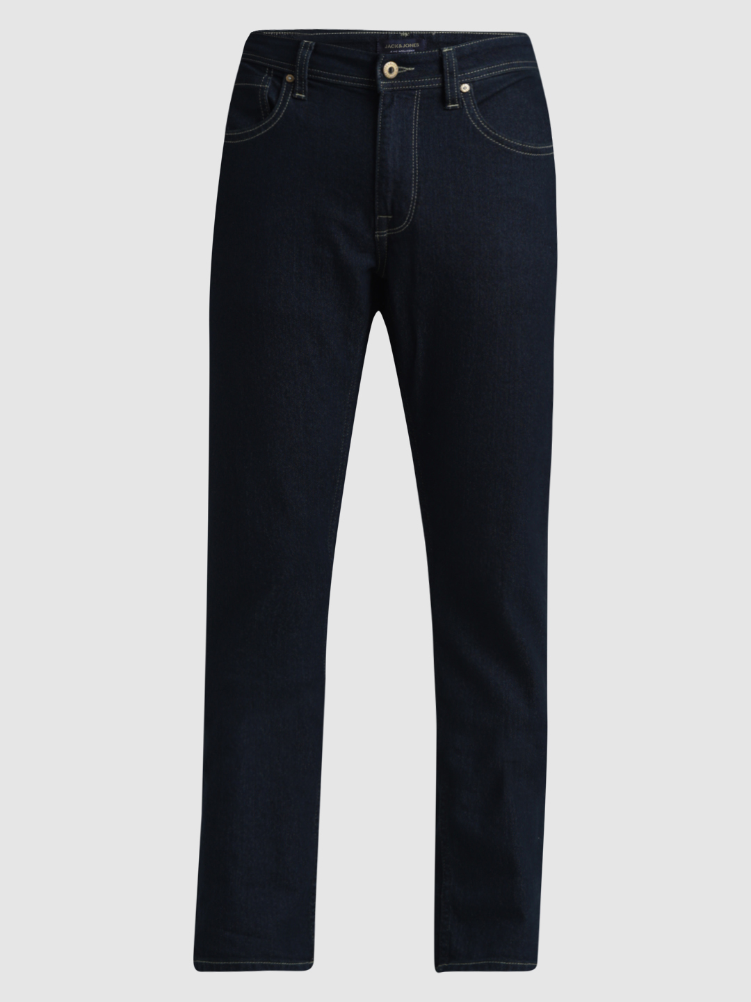 Jack & Jones Men Solid Dark Blue Jeans