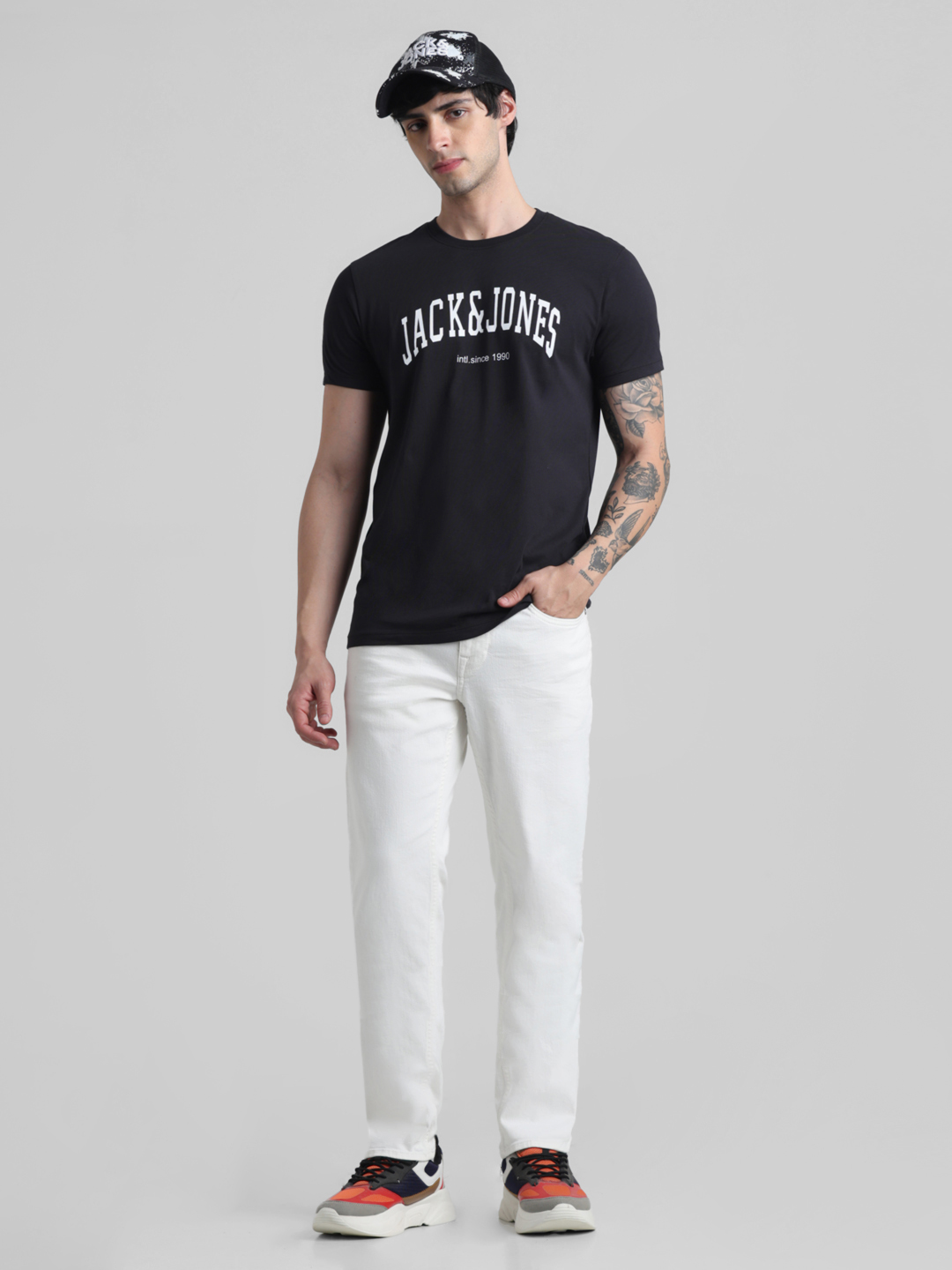 Jack & Jones Men Solid White Jeans
