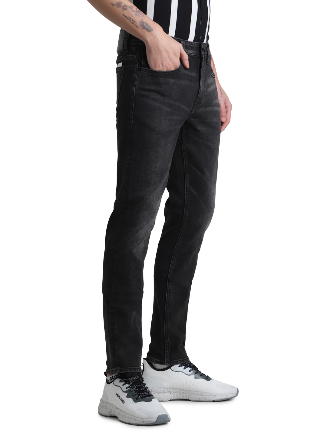 Jack & Jones Men Solid Black Jeans
