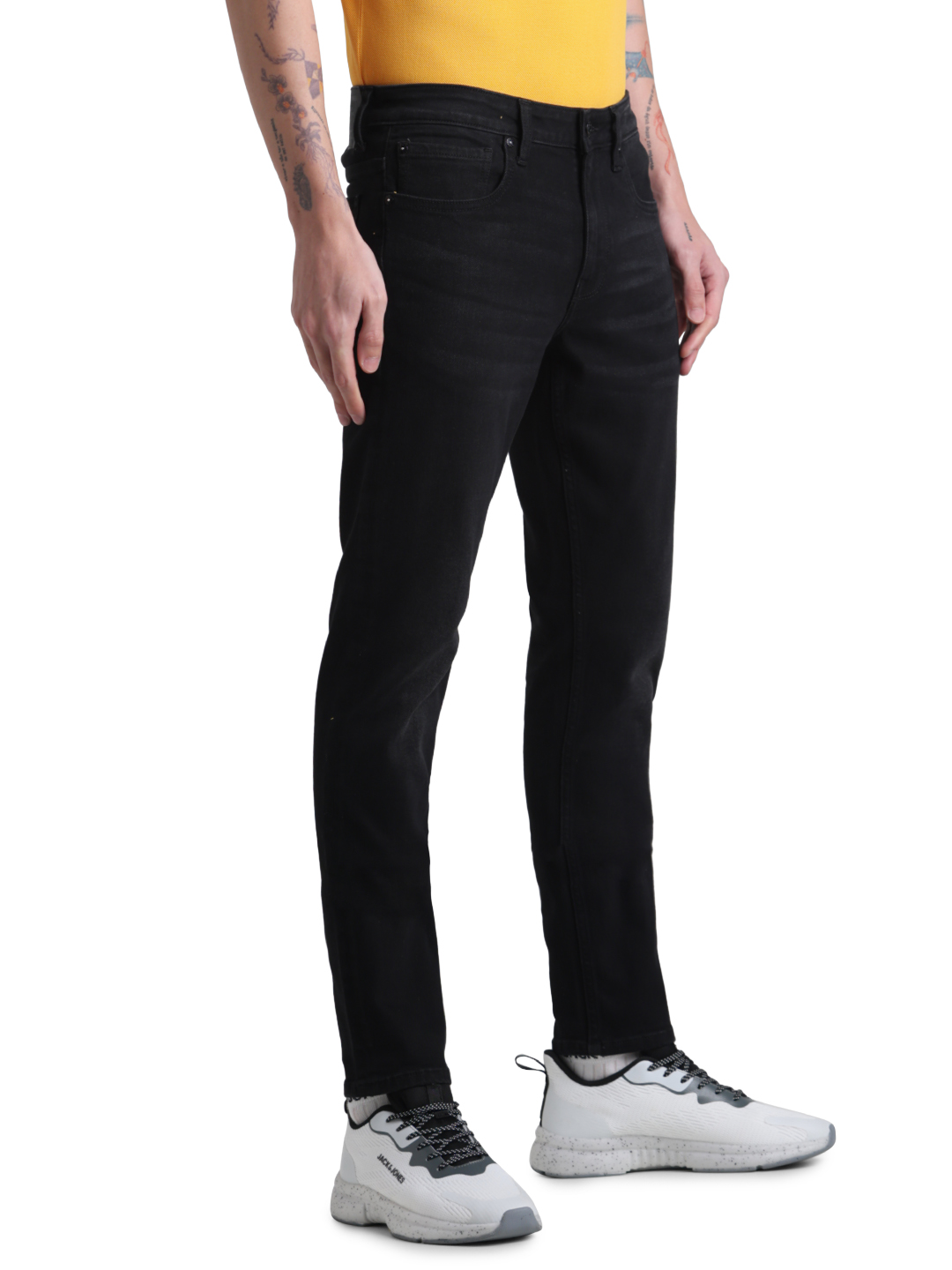 Jack & Jones Men Solid Black Jeans