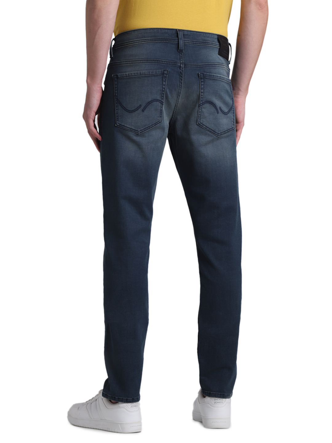 Jack & Jones Men Solid Dark Blue Jeans
