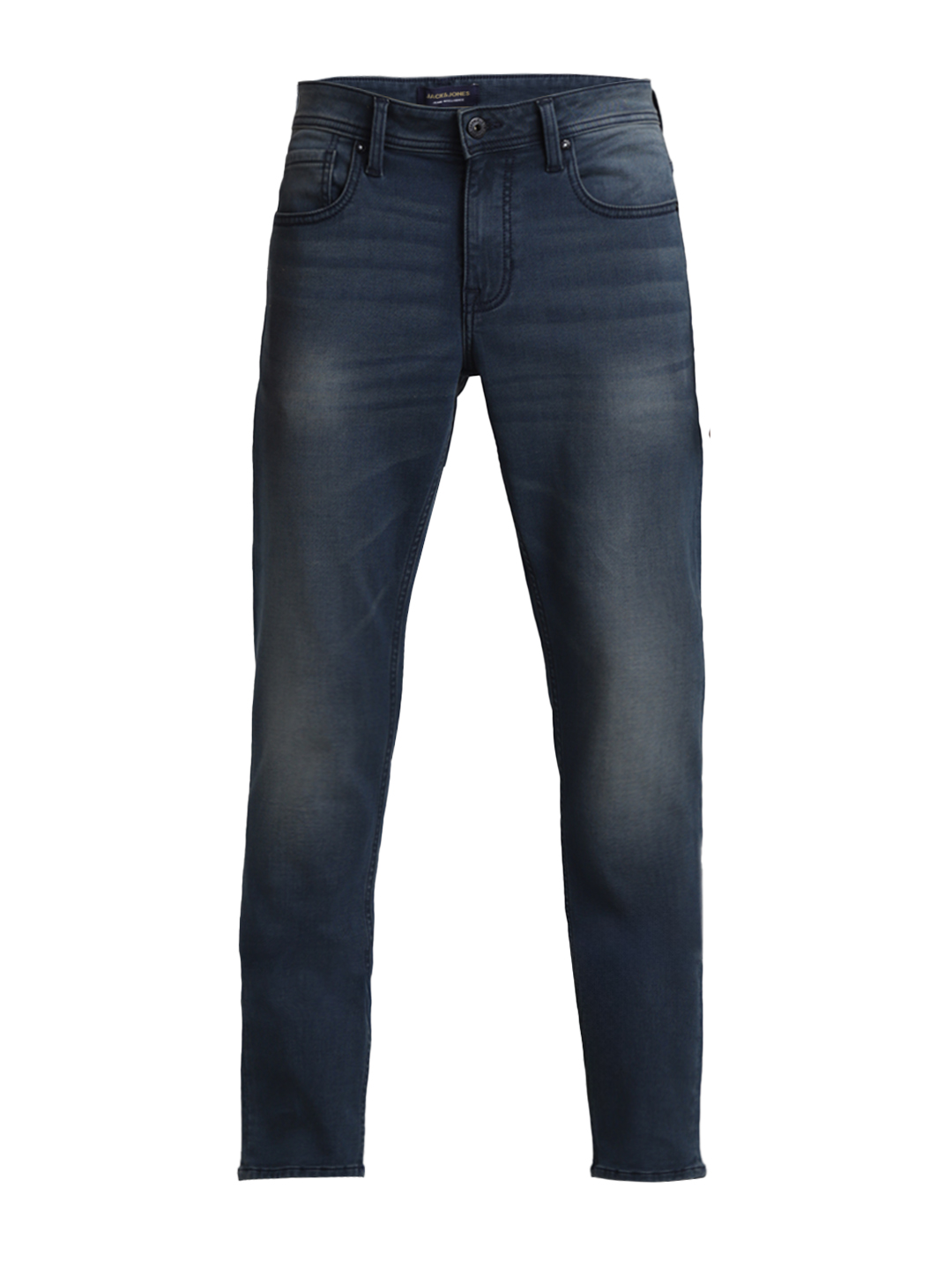 Jack & Jones Men Solid Dark Blue Jeans