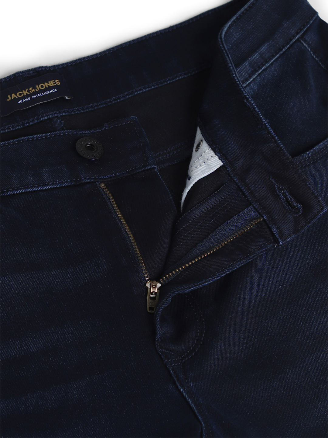 Jack & Jones Men Solid Dark Blue Jeans