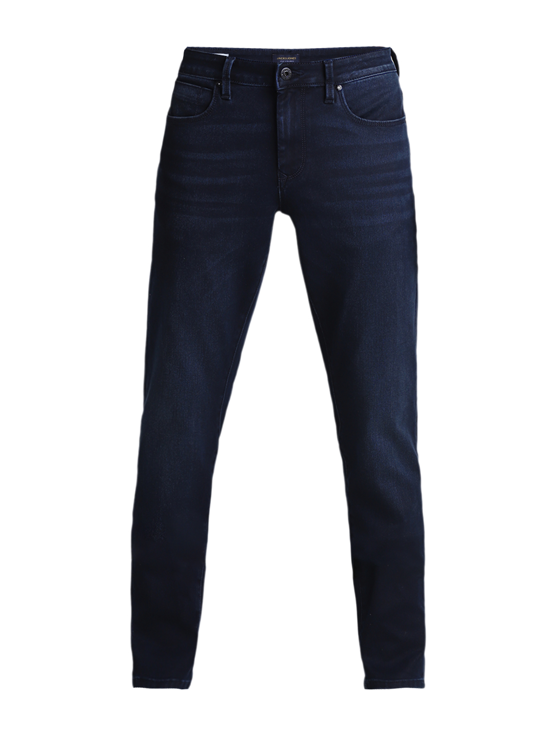Jack & Jones Men Solid Dark Blue Jeans