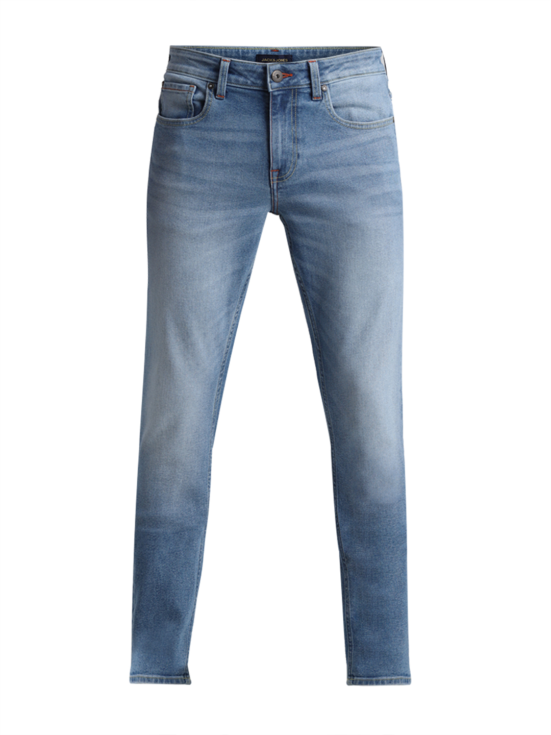 Jack & Jones Men Solid Light Blue Jeans