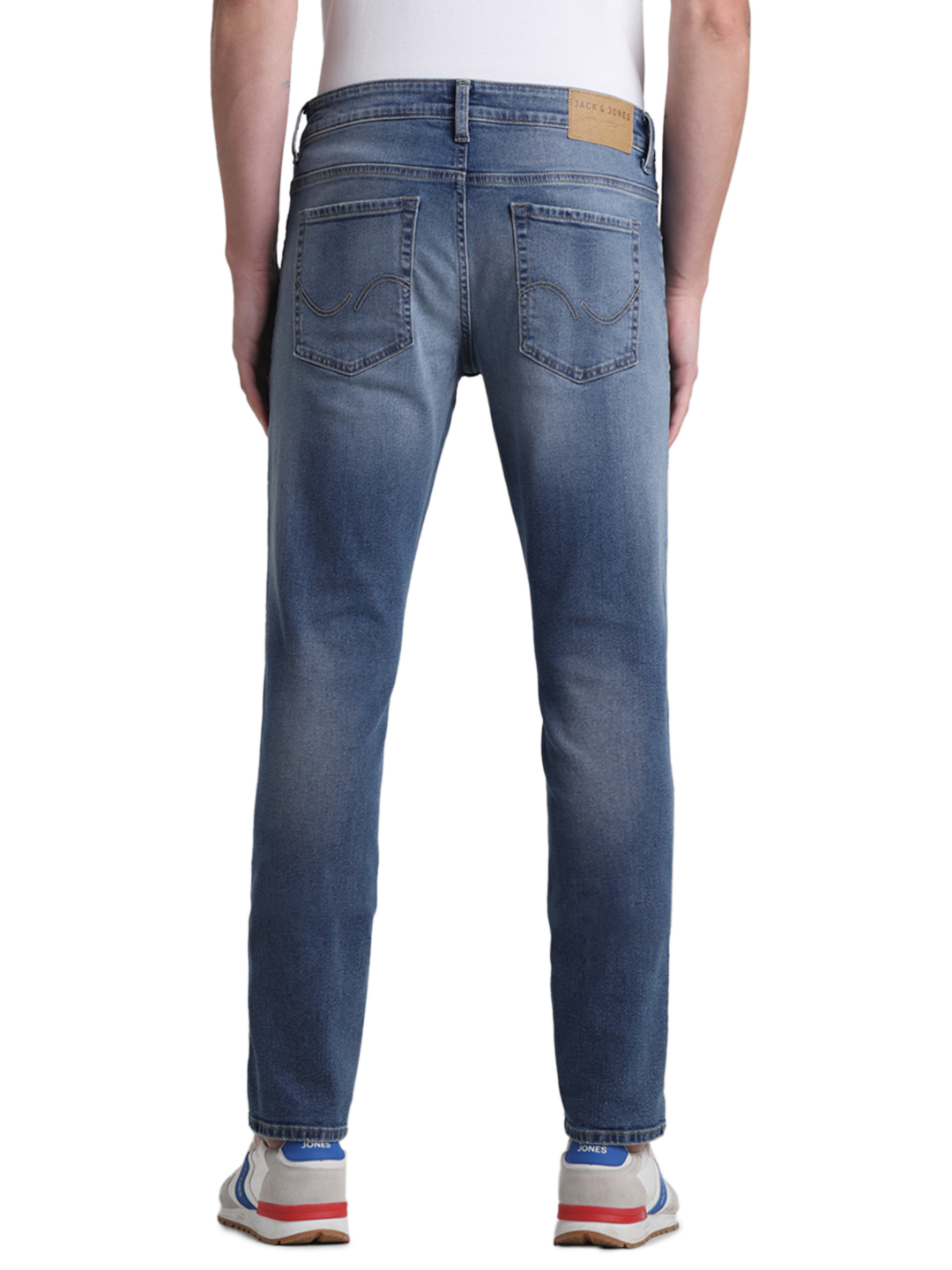 Jack & Jones Men Solid Light Blue Jeans