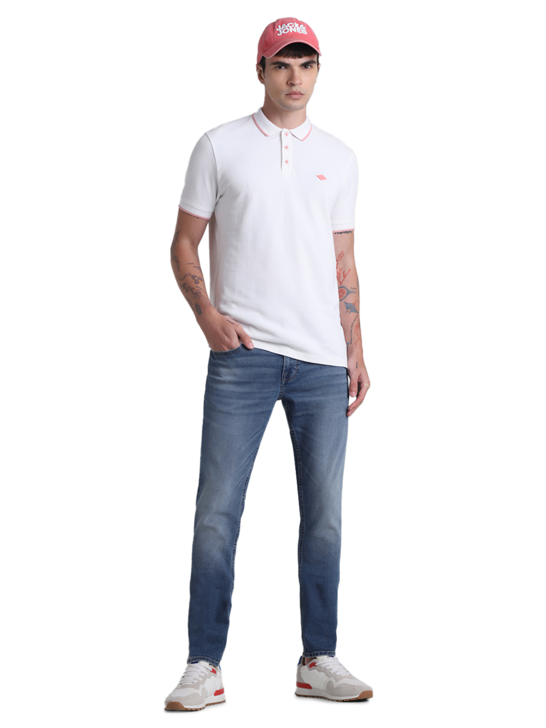 Jack & Jones Men Solid Light Blue Jeans