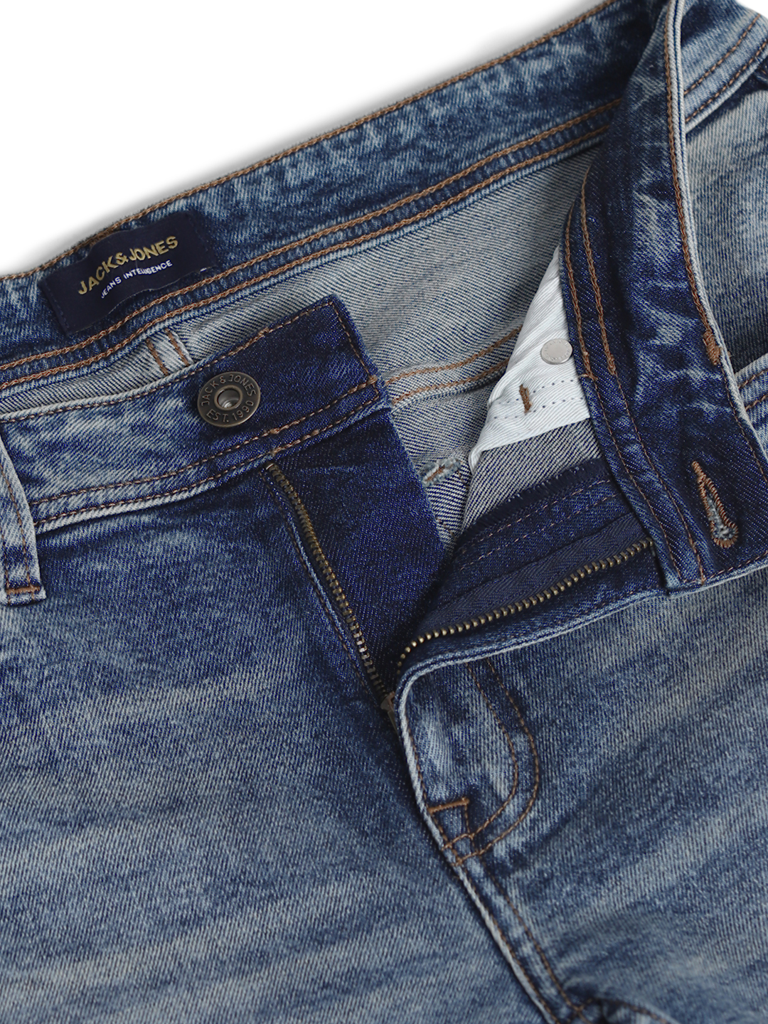 Jack & Jones Men Solid Blue Jeans