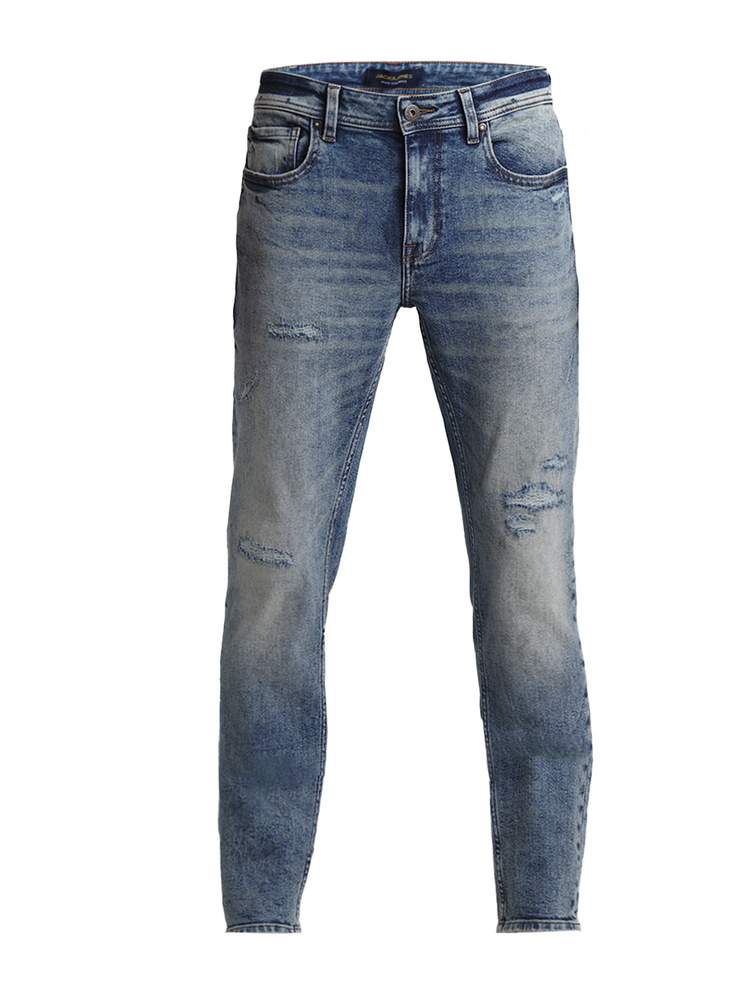 Jack & Jones Men Solid Blue Jeans