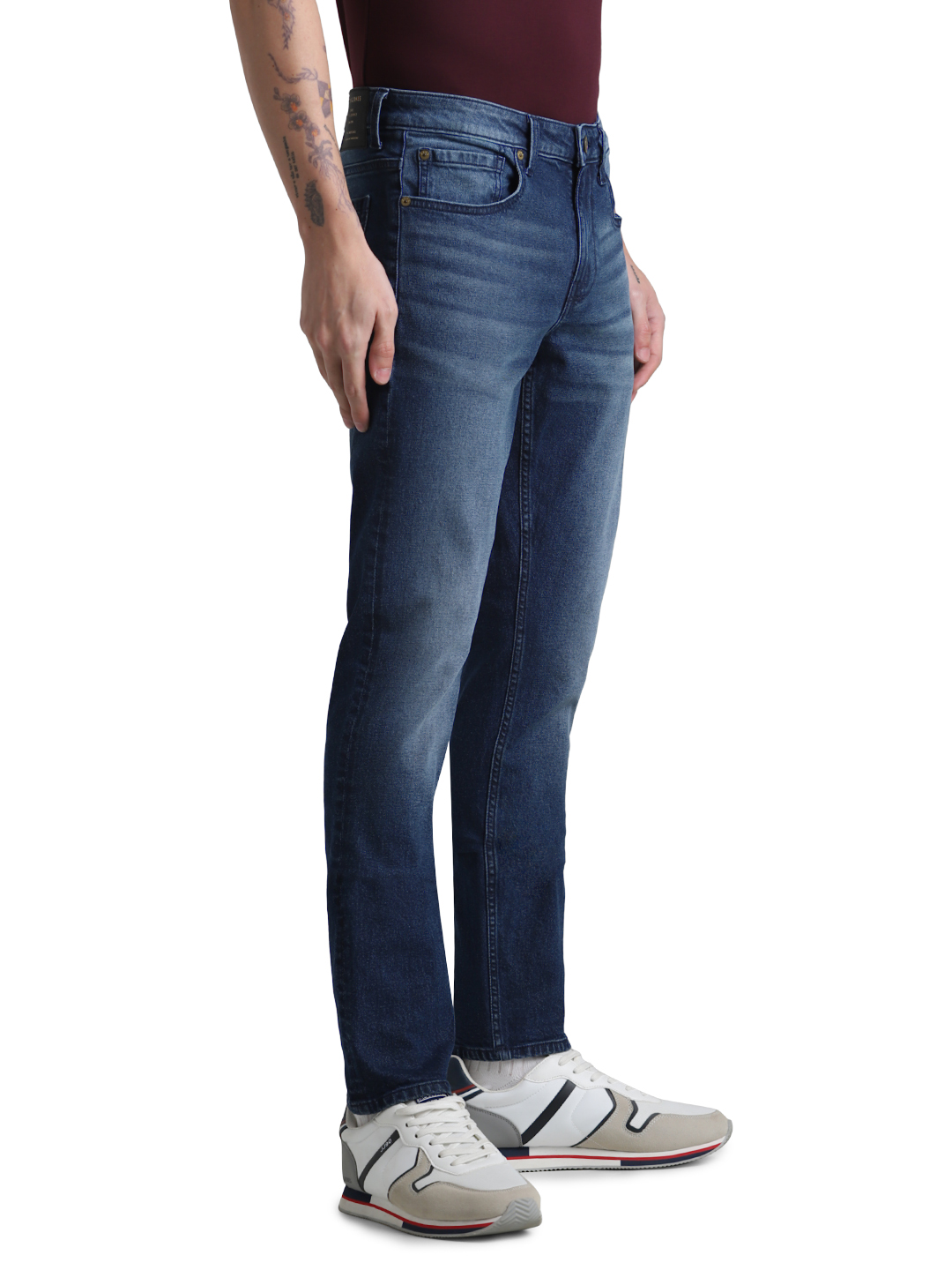 Jack & Jones Men Solid Blue Jeans