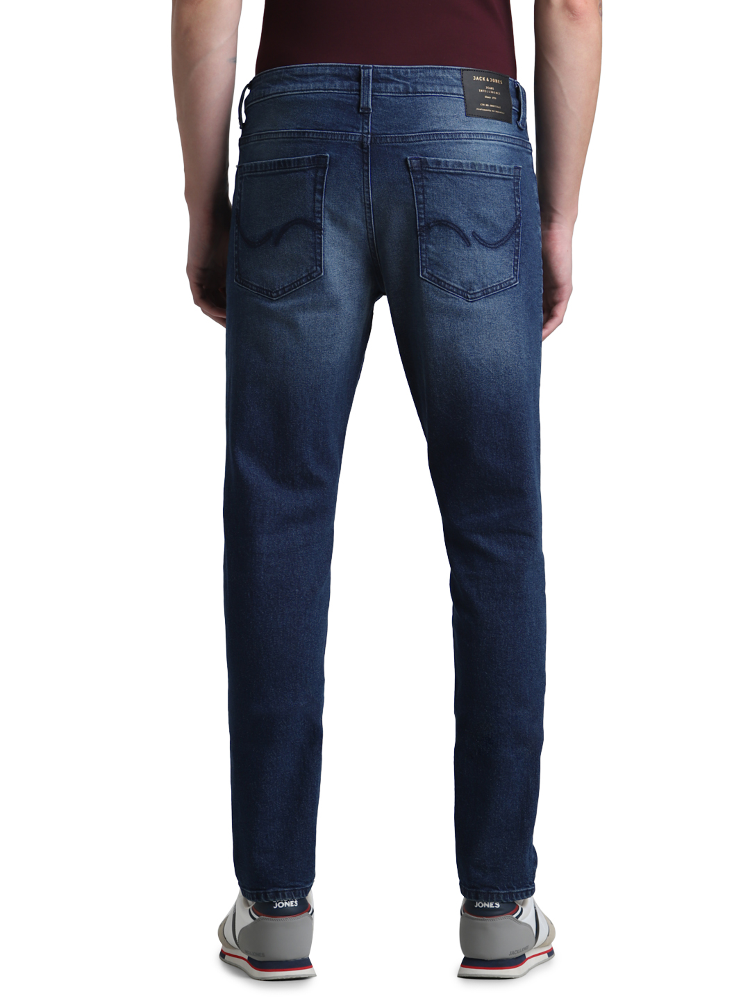 Jack & Jones Men Solid Blue Jeans